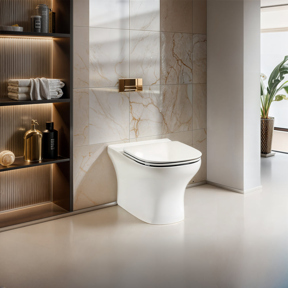 KOHLER MODERNLIFE WALL FACED TOILET WITH ELITE SEAT AND NIGHTLIGHT GLOSS WHITE