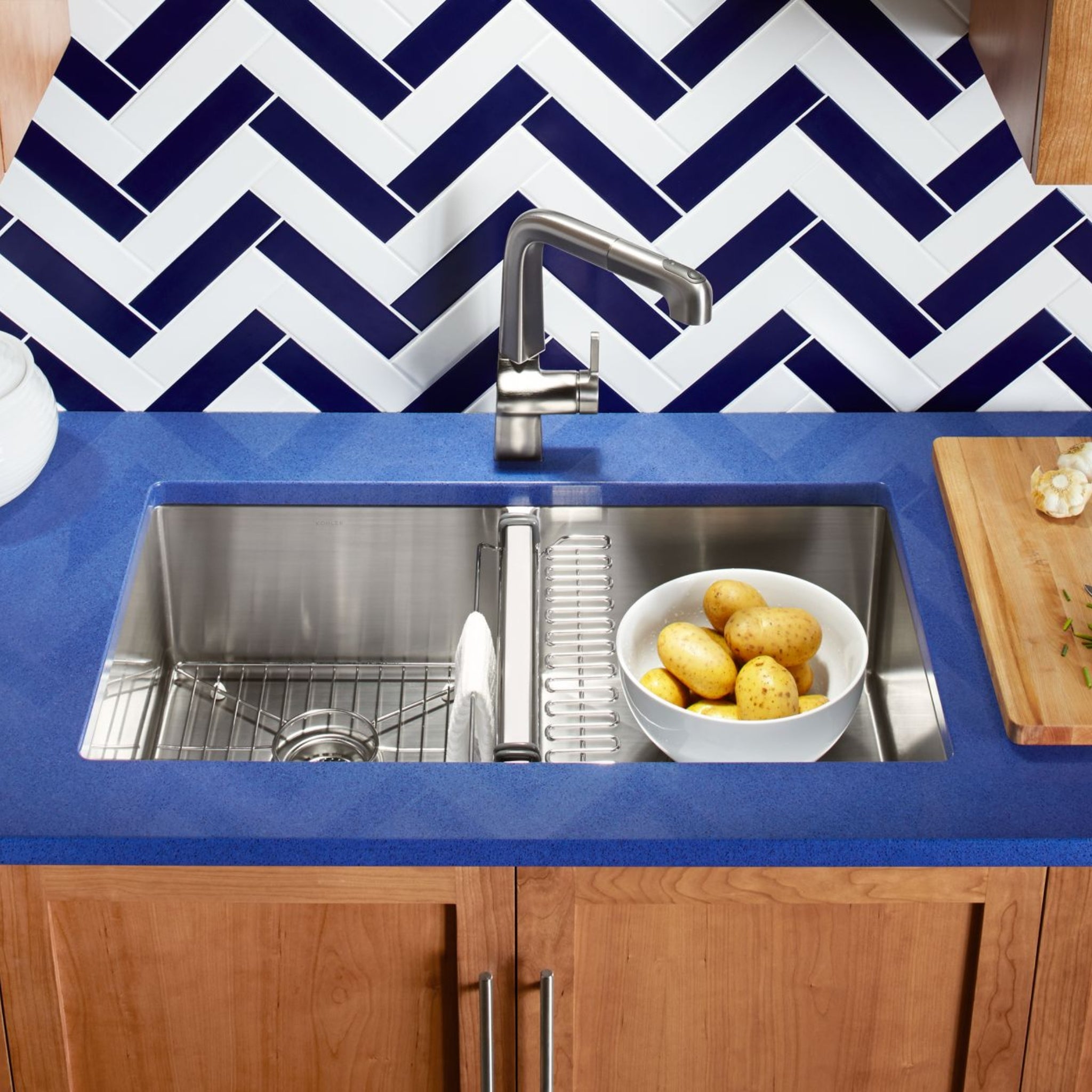 KOHLER STRIVE UNDERMOUNT KITCHEN SINK STAINLESS STEEL 813MM