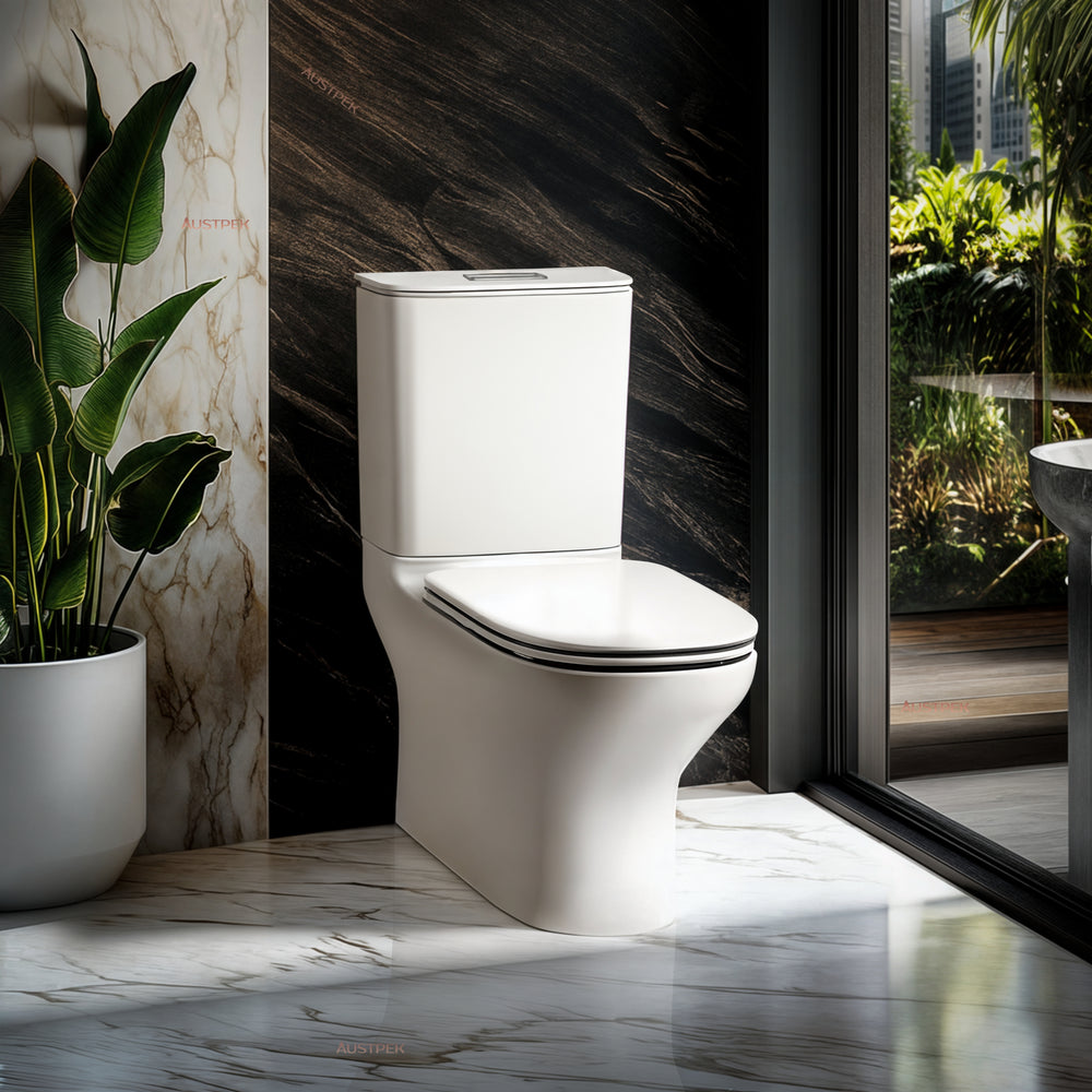 KOHLER MODERNLIFE BACK TO WALL TOILET SUITE WITH ELITE SEAT W/ NIGHTLIGHT GLOSS WHITE