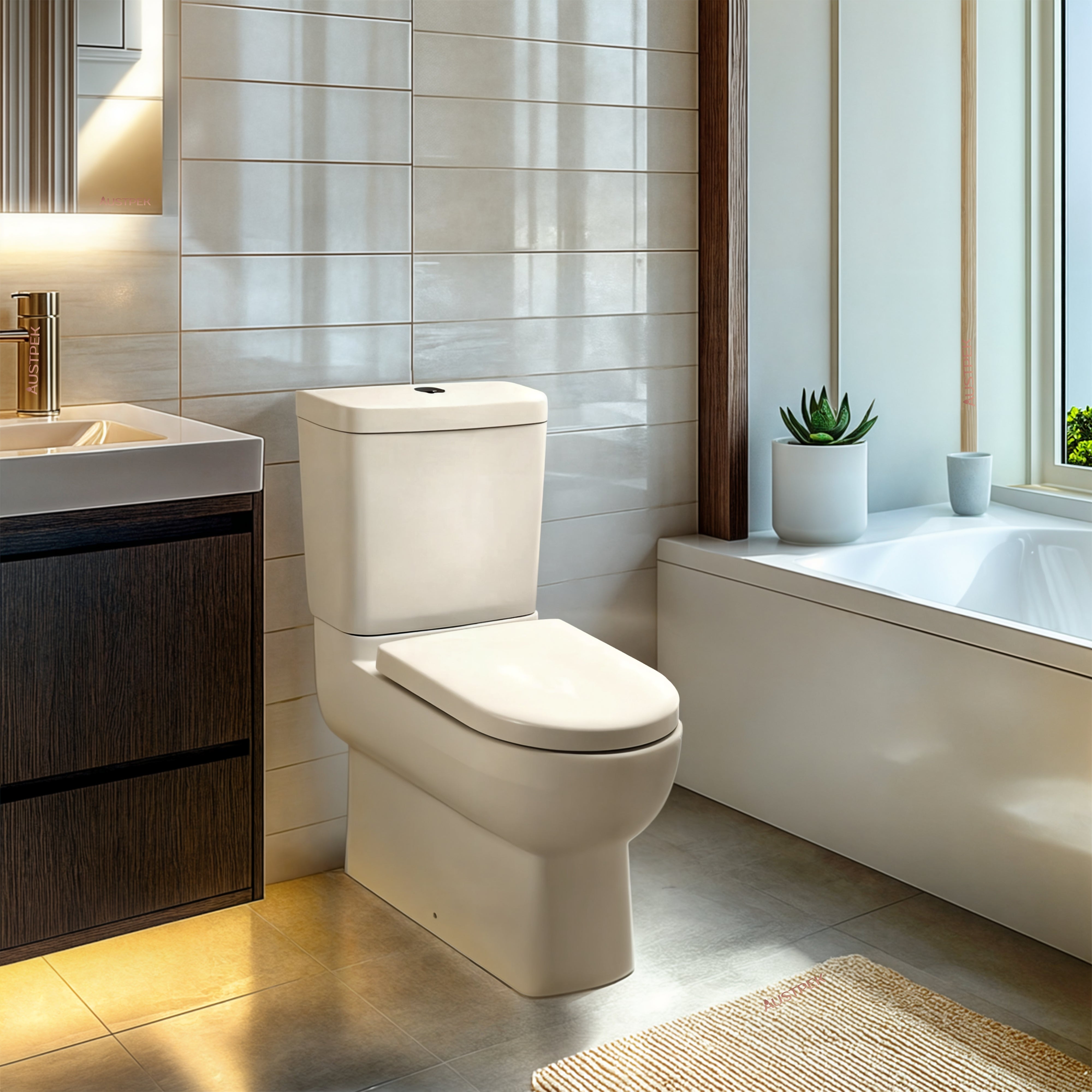 KOHLER REACH COMPACT BACK TO WALL REAR ENTRY TOILET SUITE GLOSS WHITE