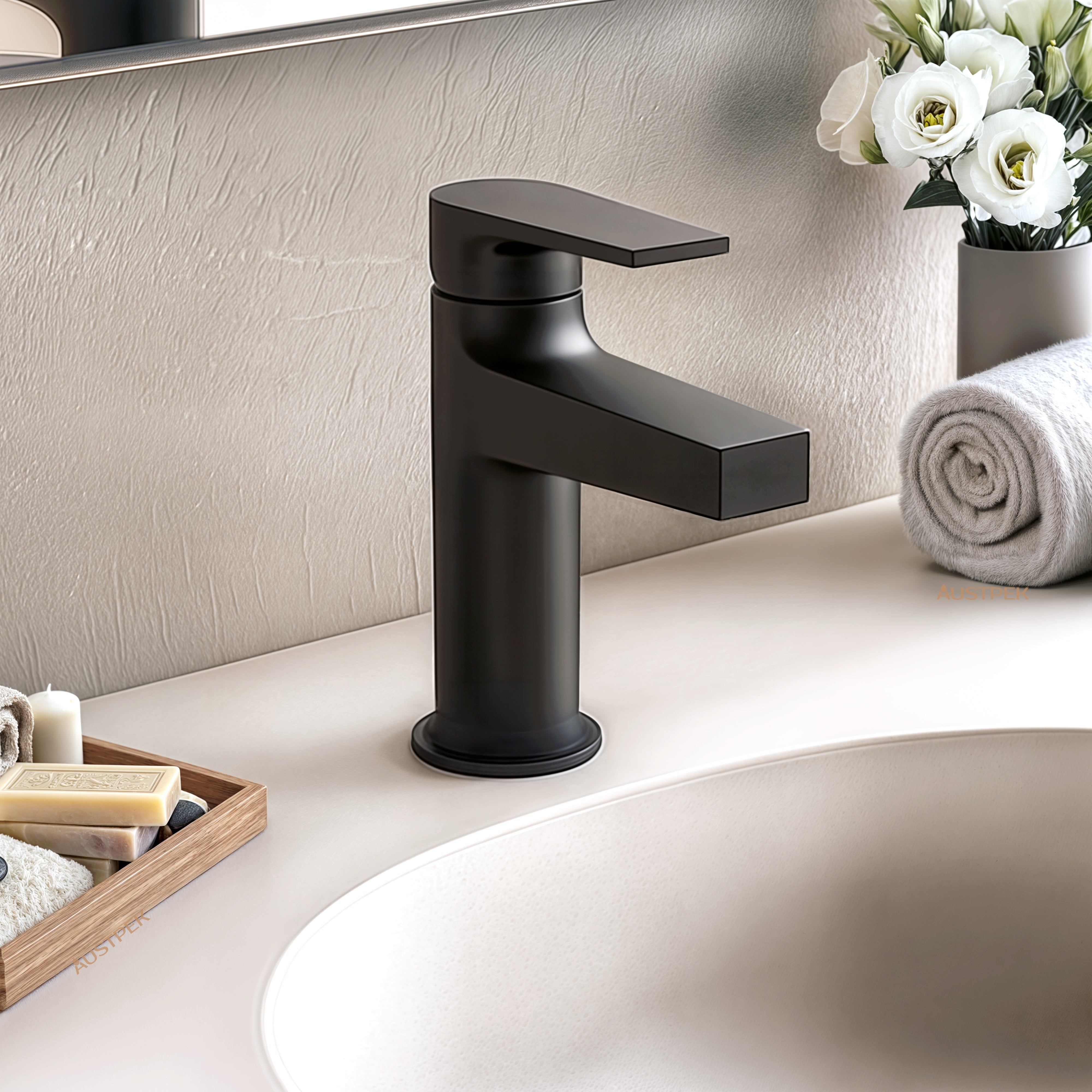 KOHLER TAUT BASIN MIXER MATTE BLACK
