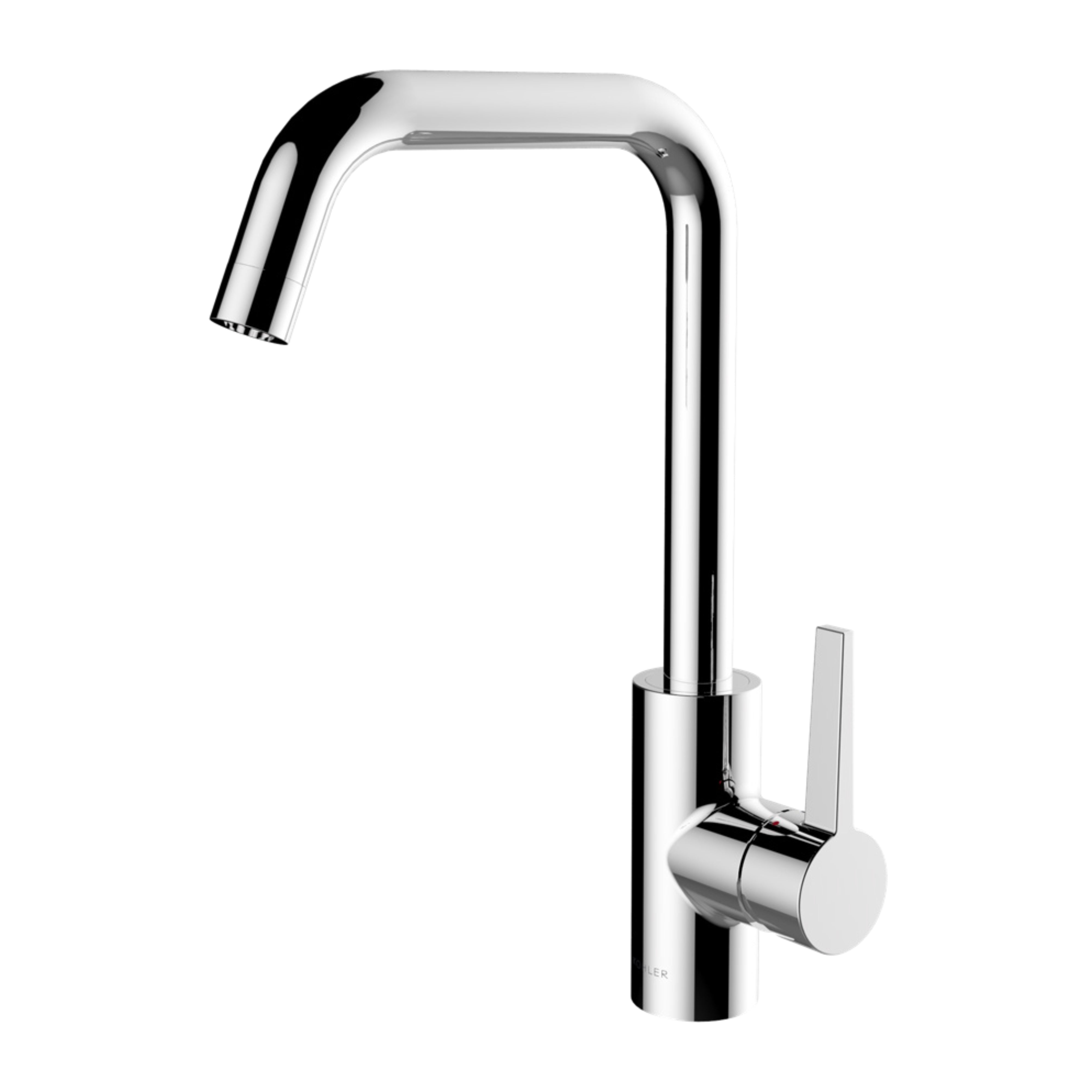 KOHLER TAUT SQUARE KITCHEN MIXER 322MM POLISHED CHROME