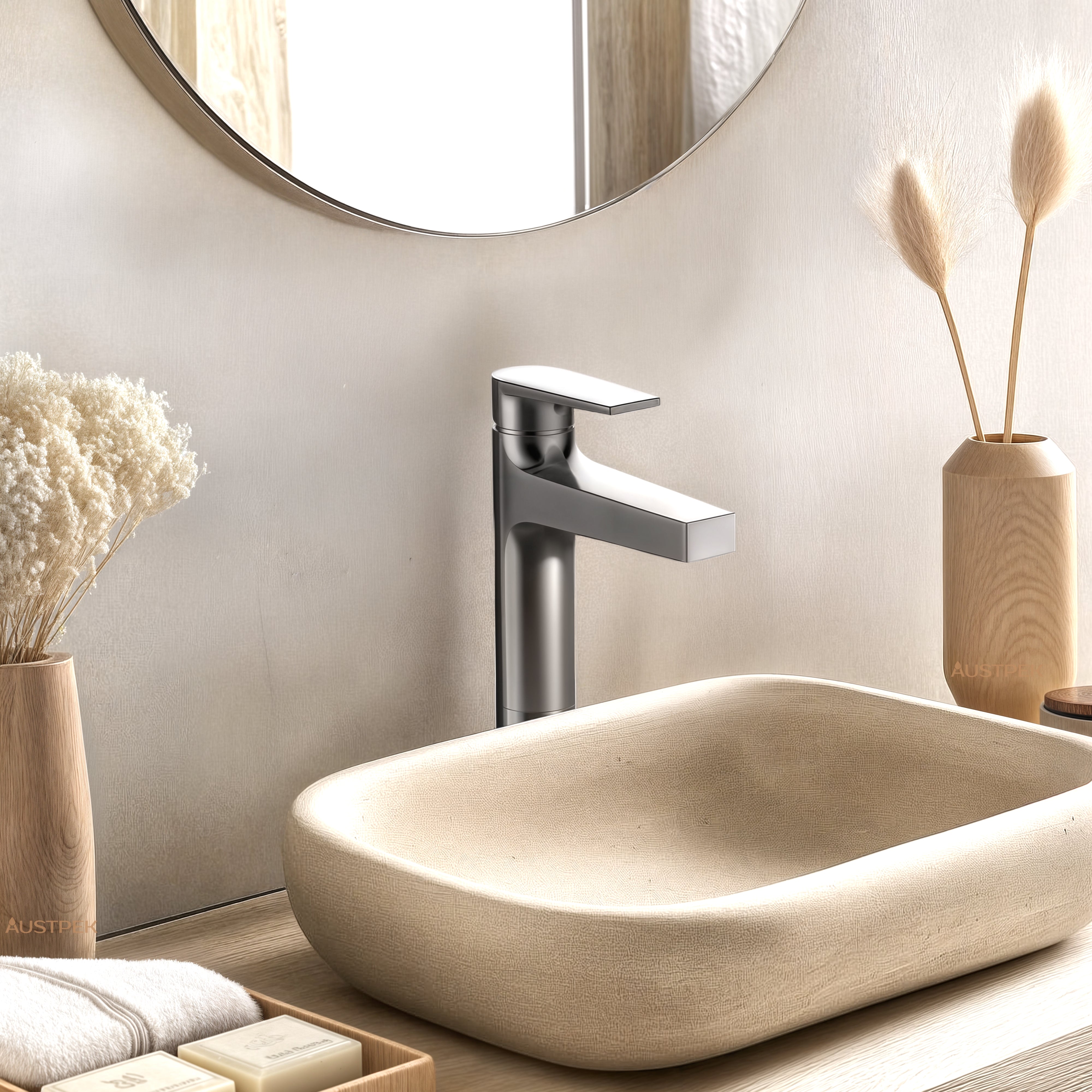 KOHLER TAUT TALL BASIN MIXER POLISHED CHROME