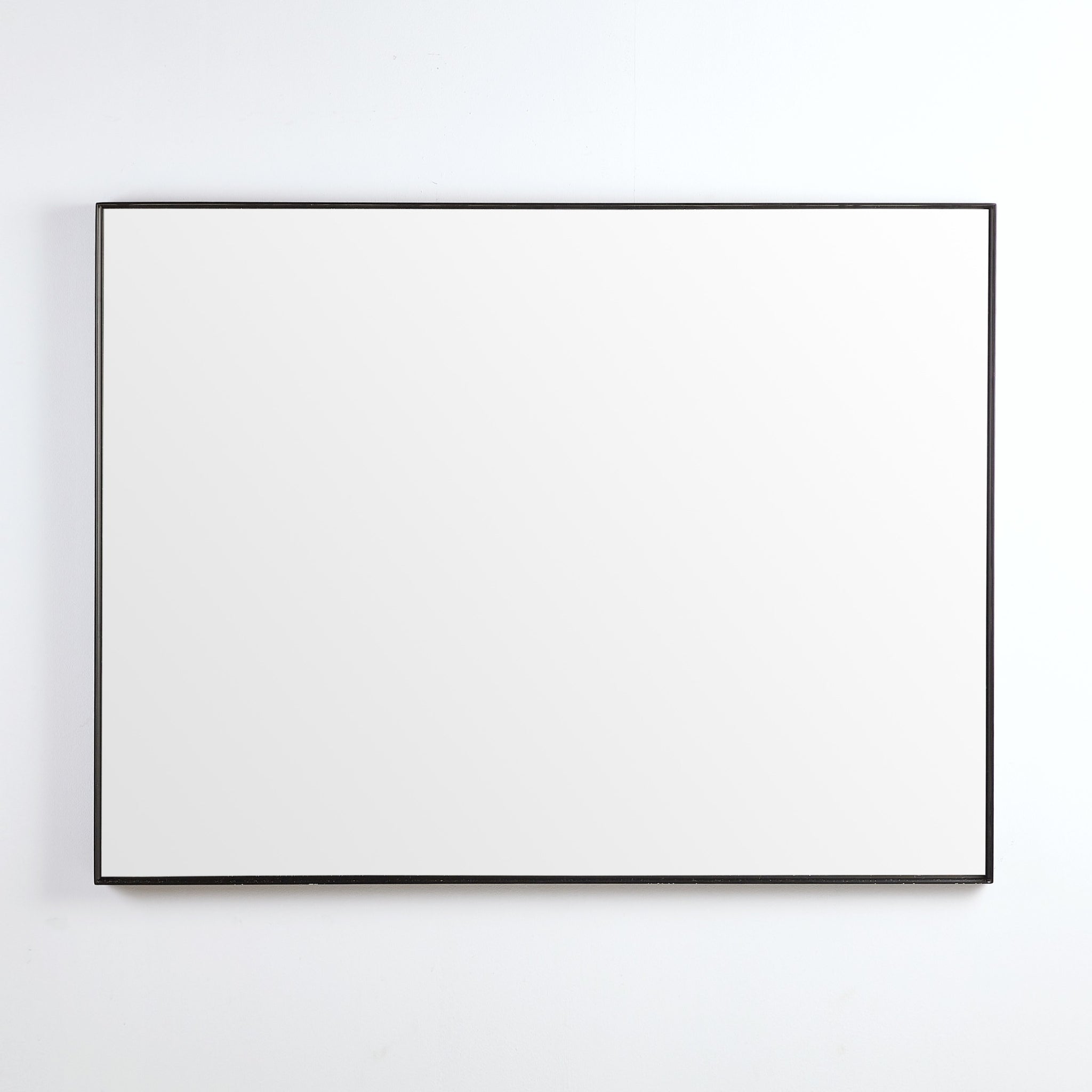 POSEIDON QUBIST RECTANGULAR MATTE BLACK FRAMED MIRROR 1200X900MM