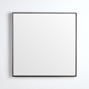 POSEIDON QUBIST SQUARE MATTE BLACK FRAMED MIRROR 750MM