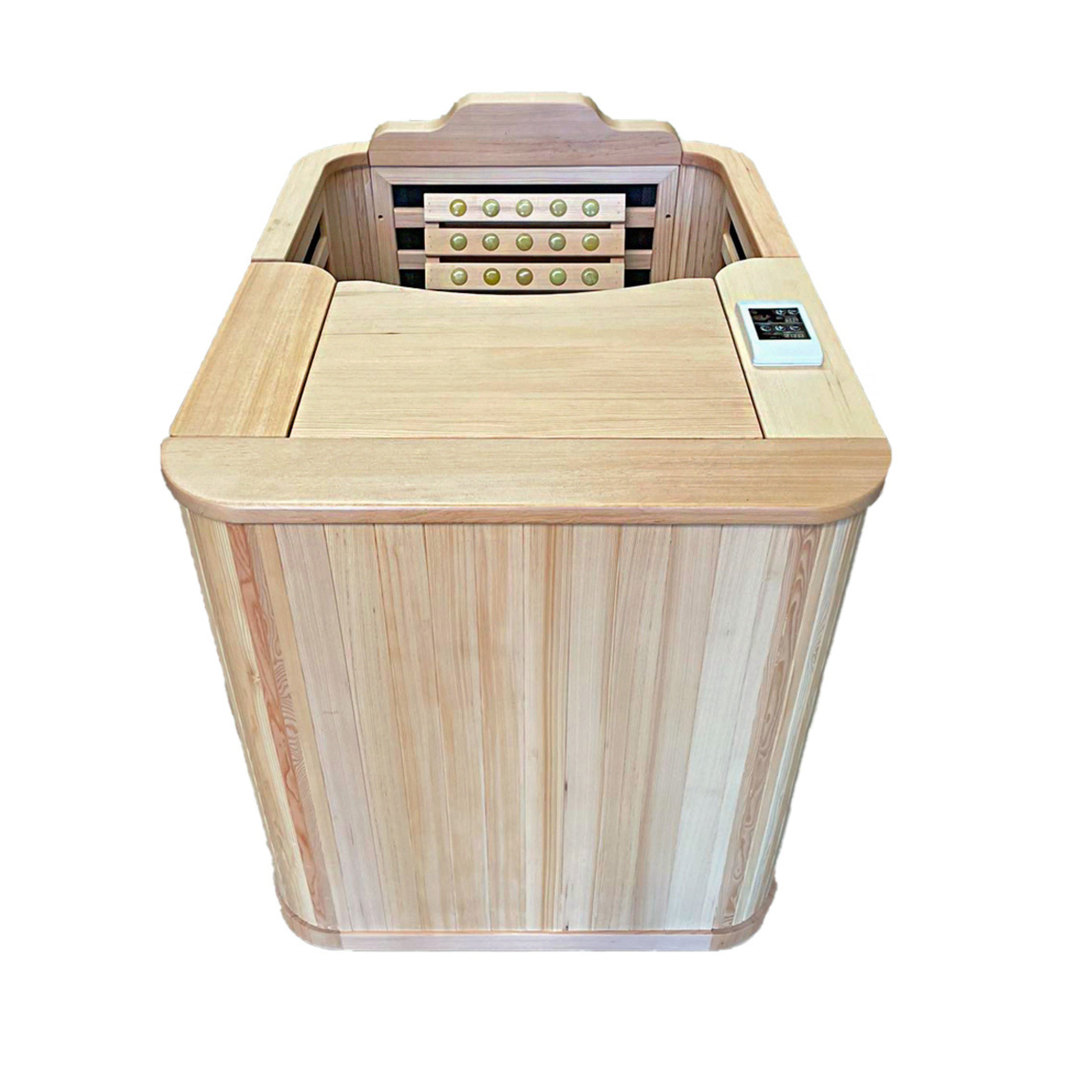 KYLIN SPACE SAVING 1 PERSON HALF BODY INFRARED SAUNA CABIN