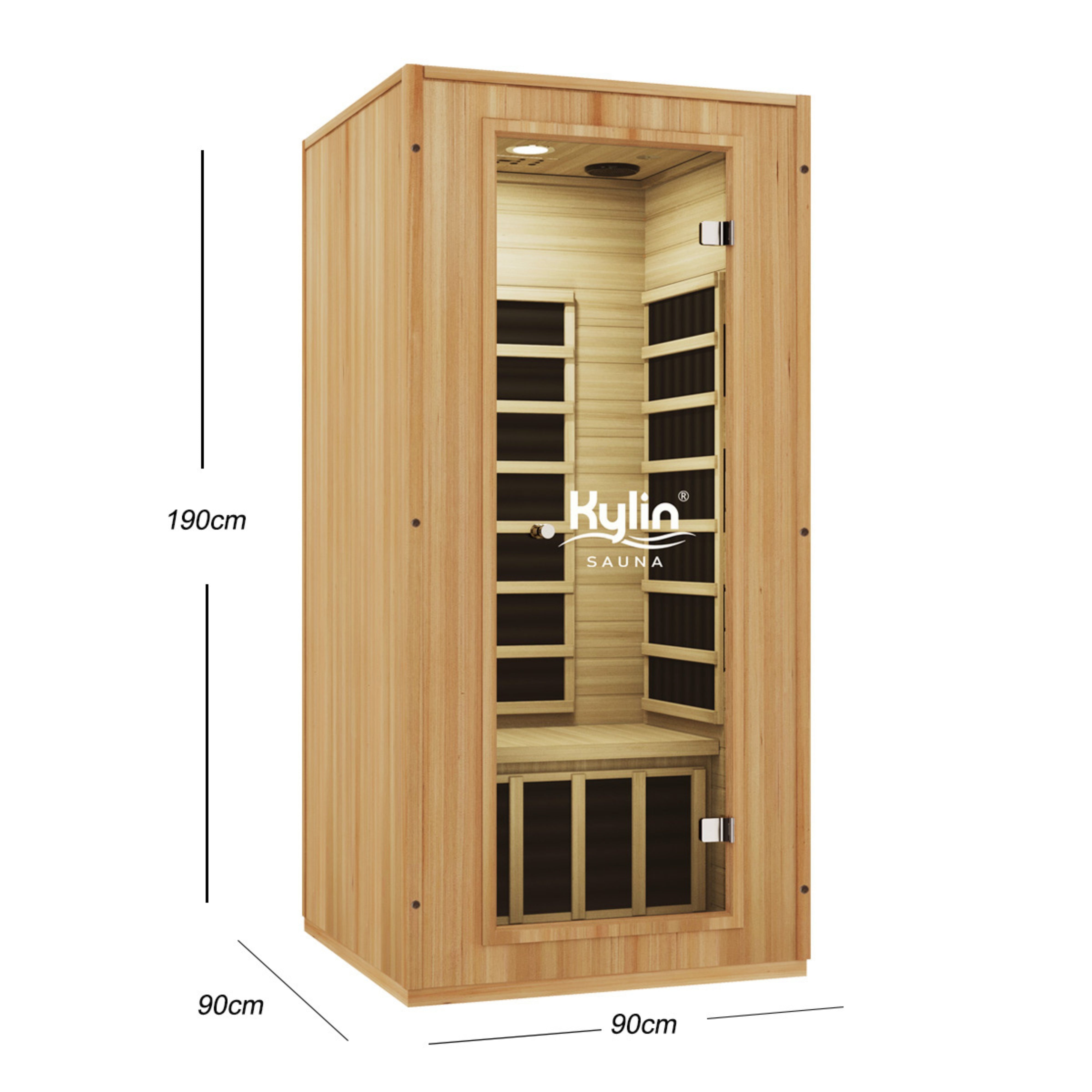 KYLIN MODERN CARBON 1 PERSON FAR PORTABLE SAUNA ROOM