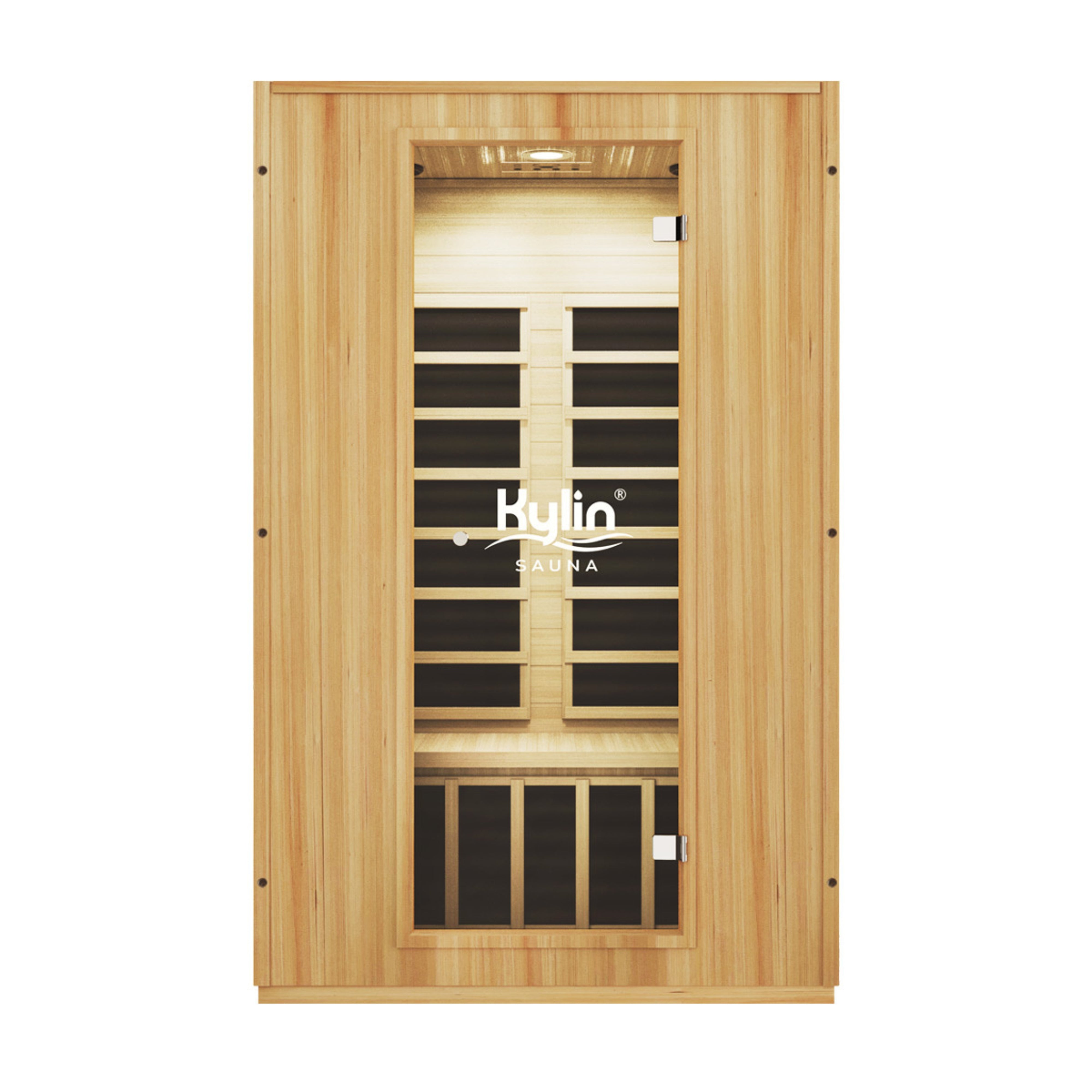 KYLIN MODERN CARBON 2 PERSON FAR INFRARED SAUNA ROOM