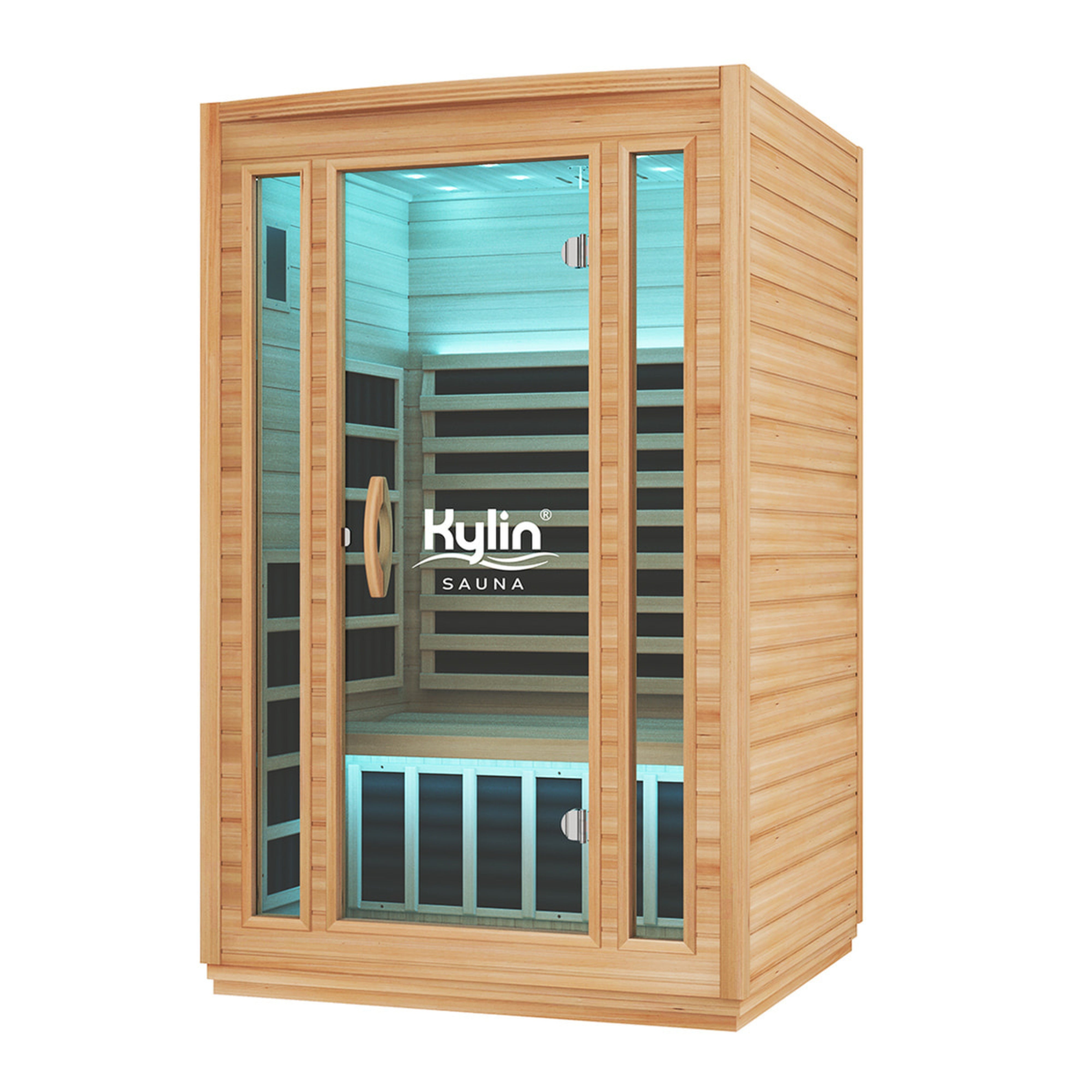 KYLIN SUPERIOR CARBON 2 PERSON FAR INFRARED SAUNA LOW EMF