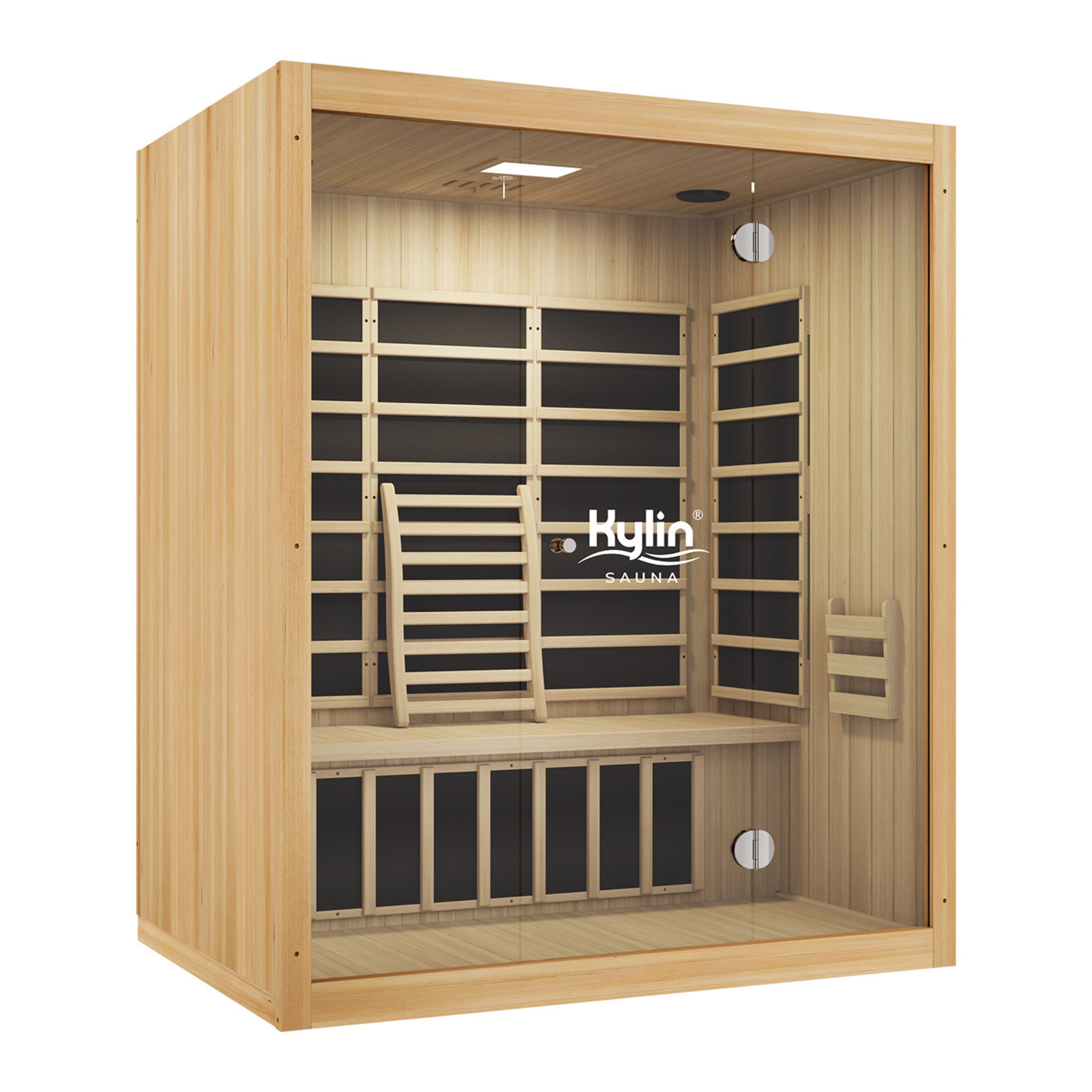 KYLIN PANORAMA CARBON 3 PERSON FAR INFRARED SAUNA ROOM