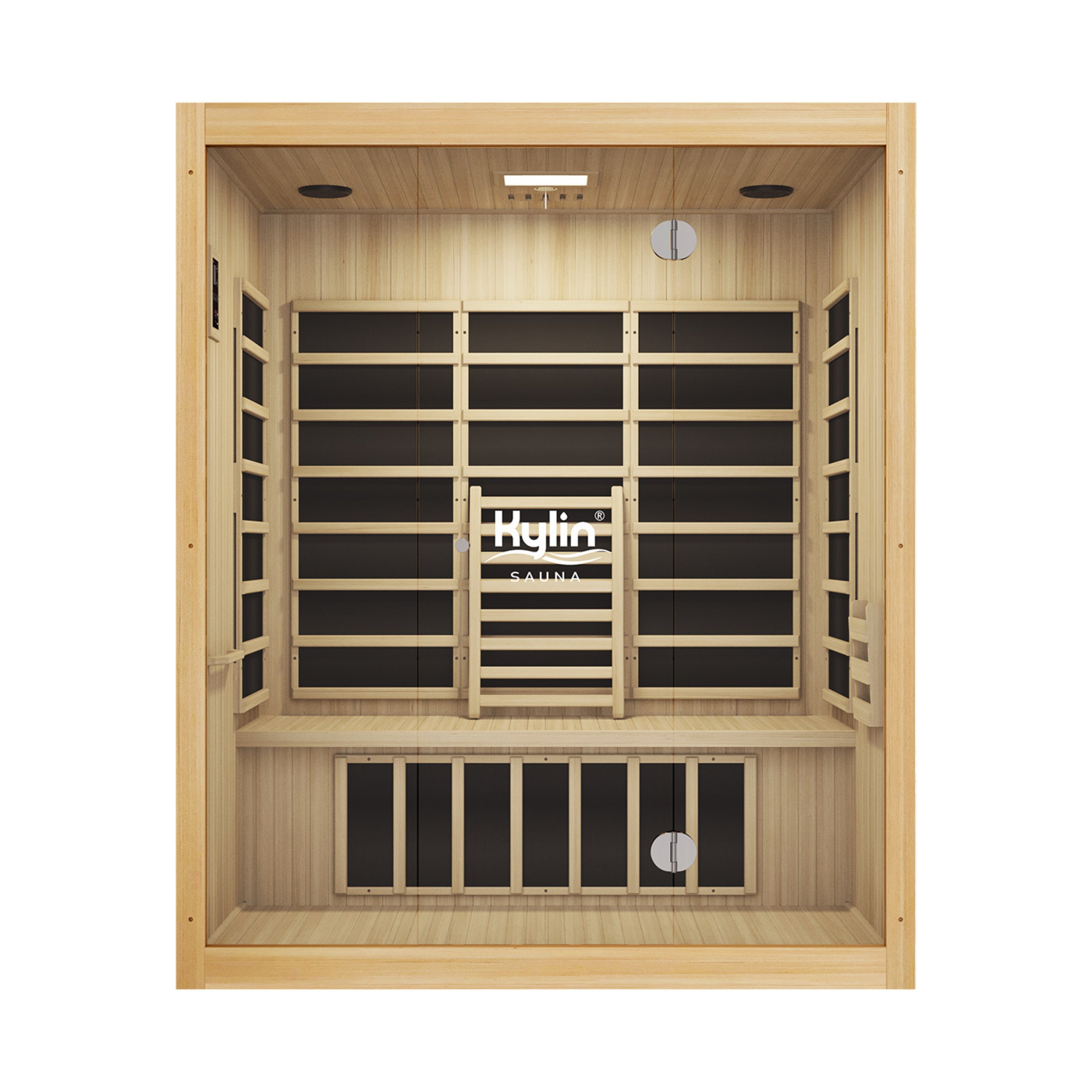 KYLIN PANORAMA CARBON 3 PERSON FAR INFRARED SAUNA ROOM