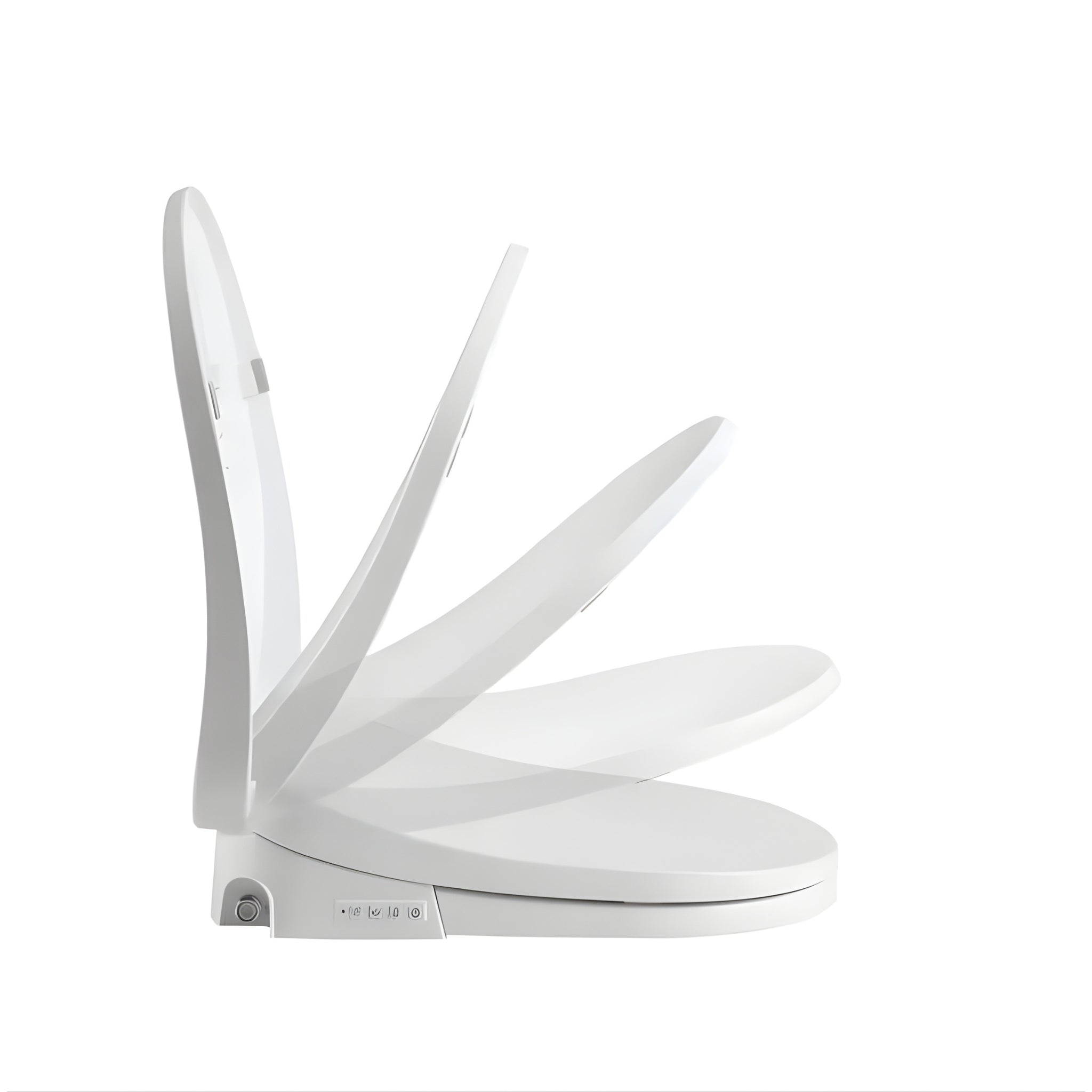 ZUMI KARE SMART BIDET SEAT WITH REMOTE CONTROL WHITE D-SHAPE
