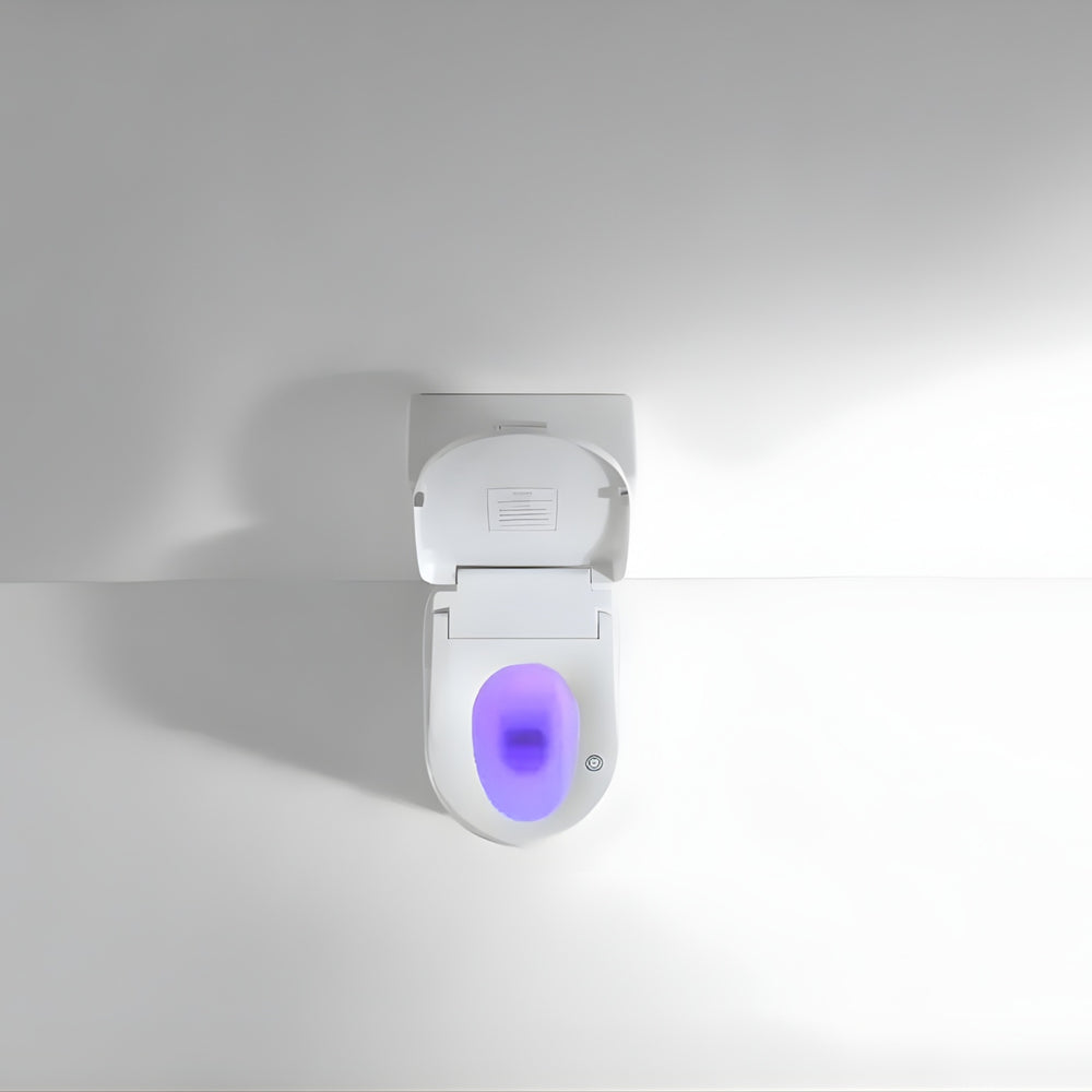 ZUMI KARE SMART BIDET SEAT WITH REMOTE CONTROL WHITE D-SHAPE