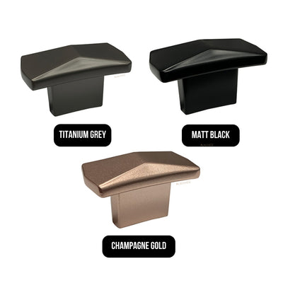 MODULR KNOB SQUARE HANDLE 16MM CHAMPAGNE GOLD