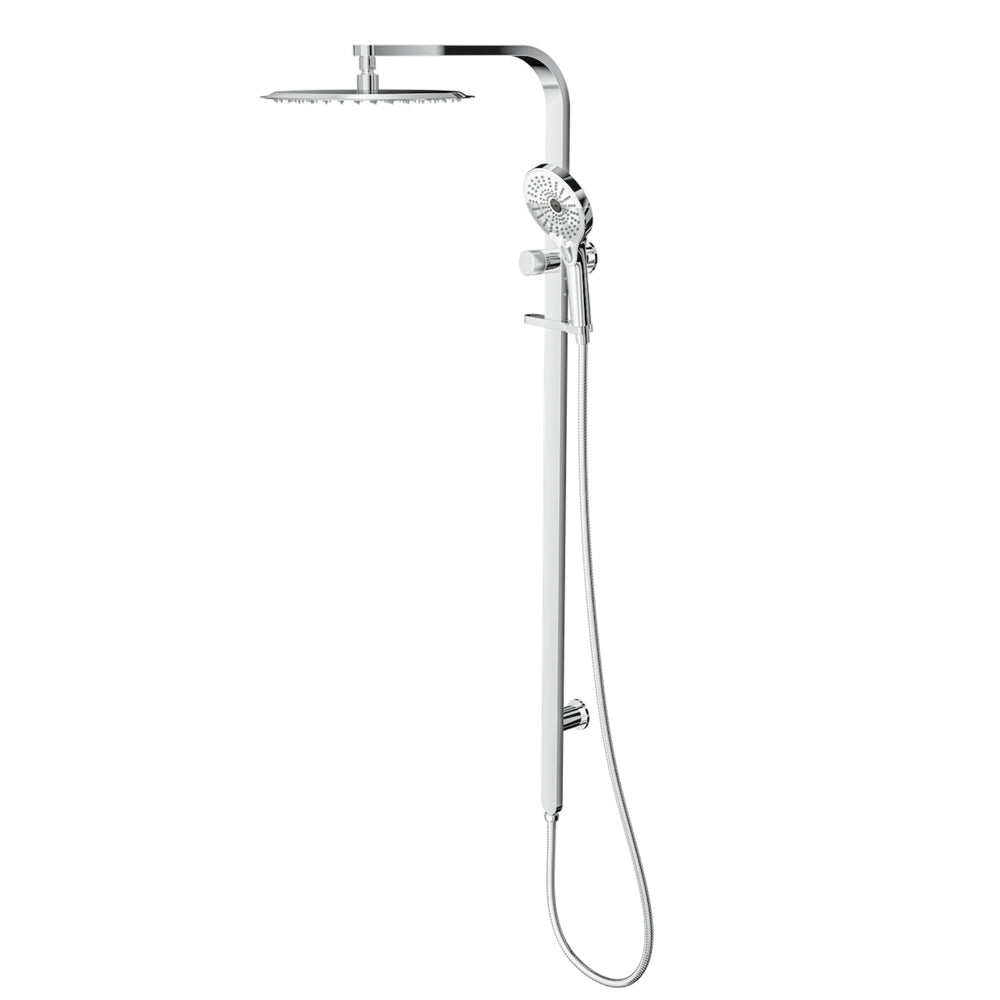 LINSOL OCEANJET ROUND HEAD TWIN SHOWER 1271MM CHROME