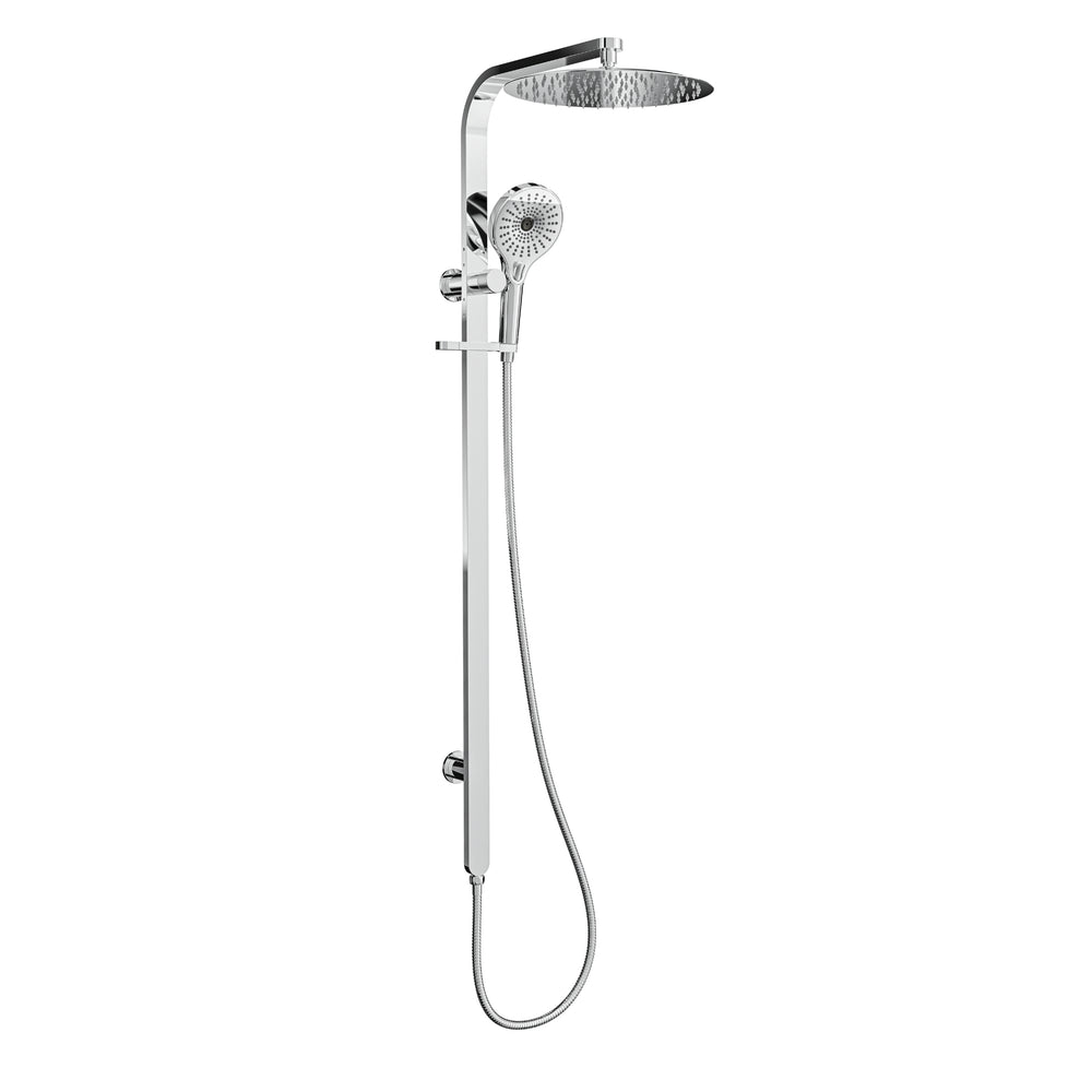 LINSOL OCEANJET ROUND HEAD TWIN SHOWER 1271MM CHROME