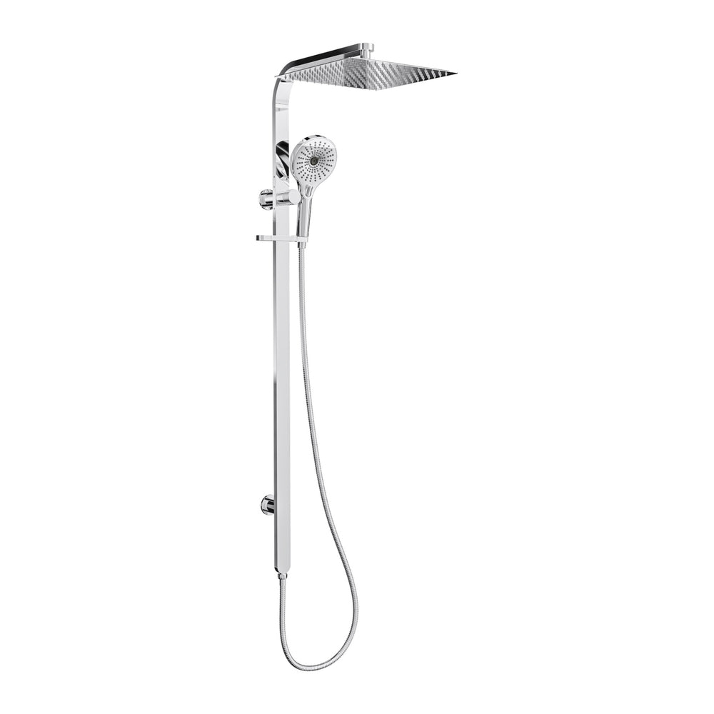LINSOL OCEANJET SQUARE HEAD TWIN SHOWER 1271MM CHROME