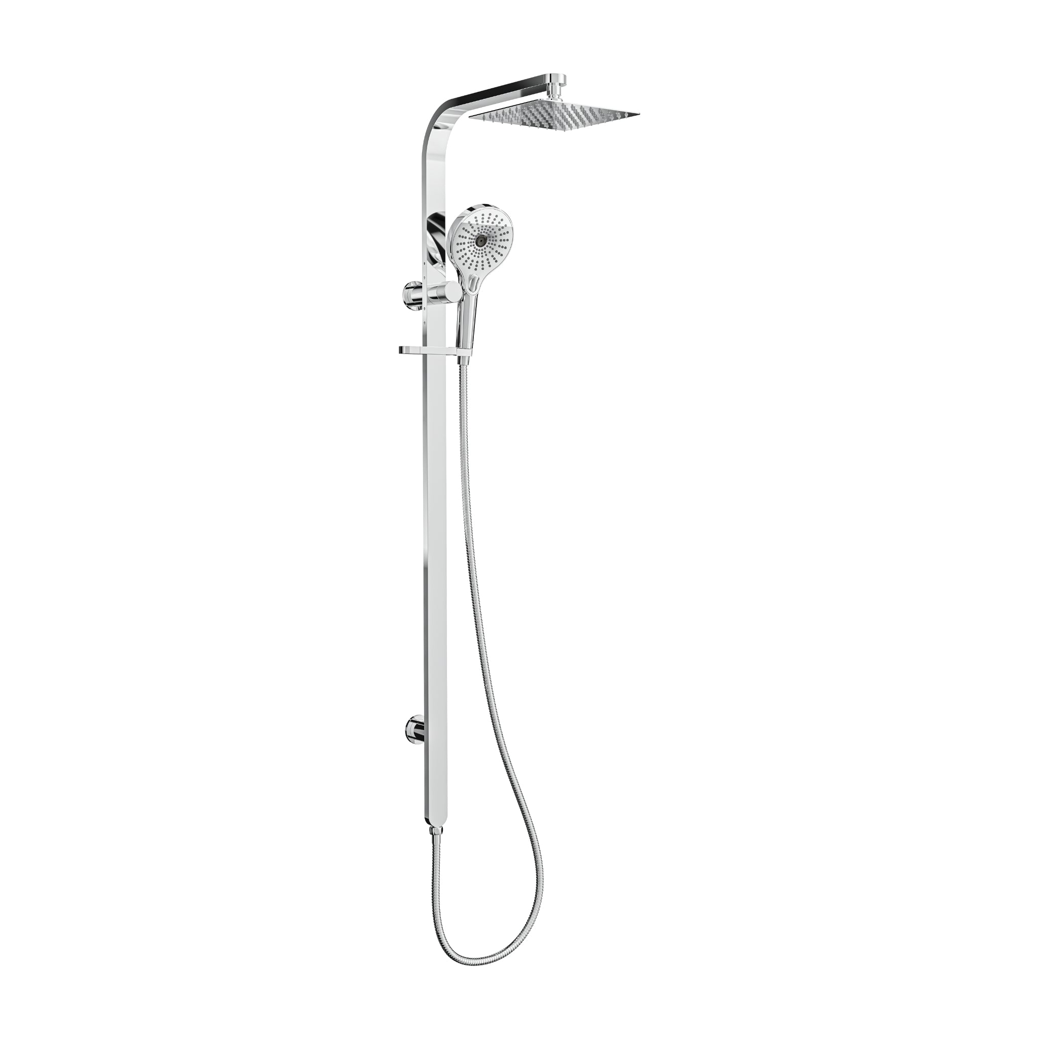 LINSOL OCEANJET LEAD FREE TWIN SHOWER WITH LONG RAIL 1271MM CHROME