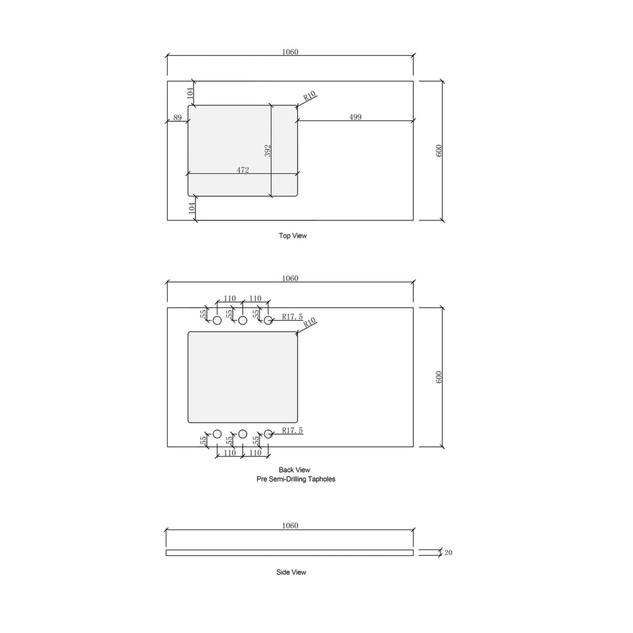 OTTI HAVANA SABLE WALNUT FLUTED 1715MM LAUNDRY AND WALL CABINET WITH STONE TOP & SINK (PACKAGE-A)
