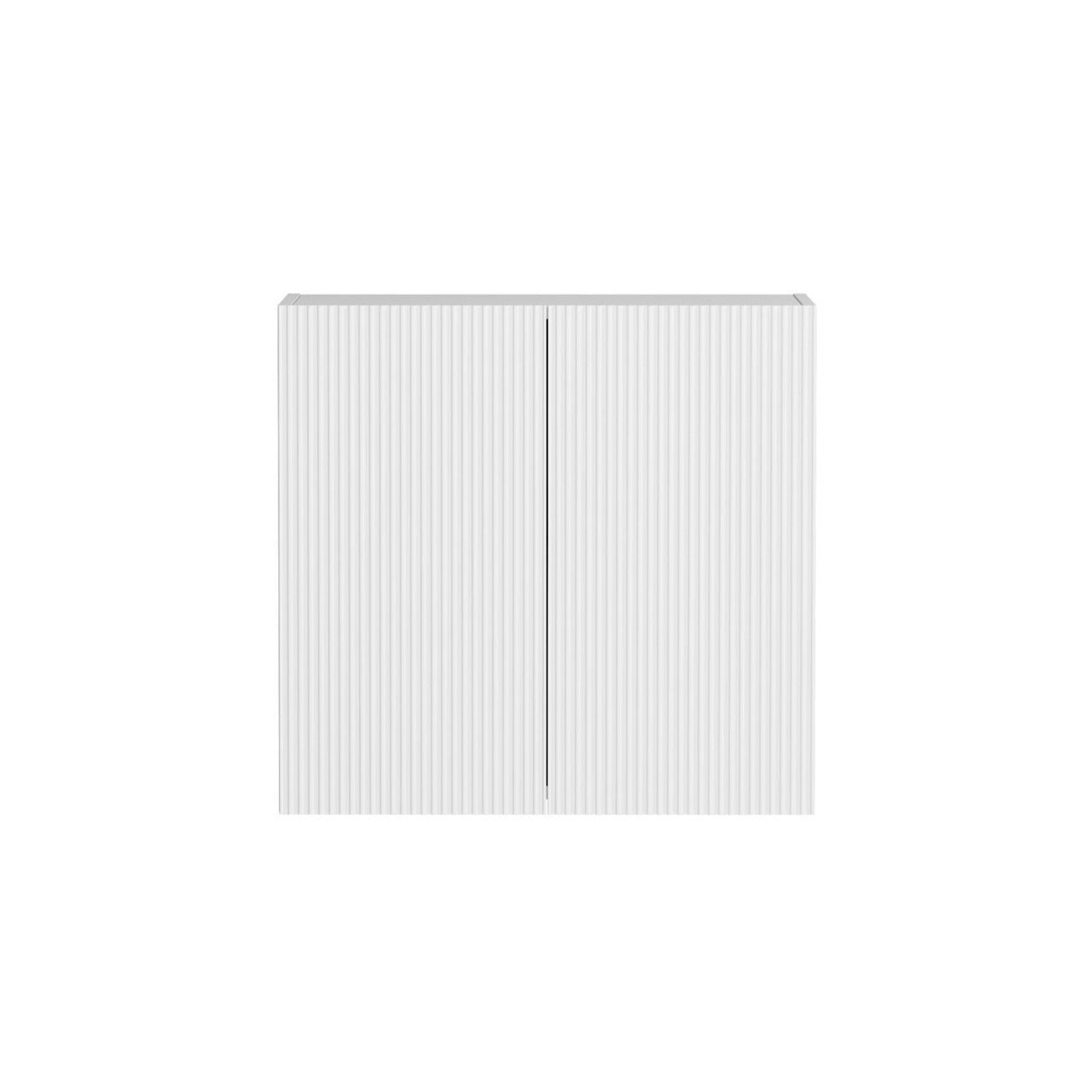 OTTI BONDI MATTE WHITE FLUTED 630MM WALL LAUNDRY CABINET