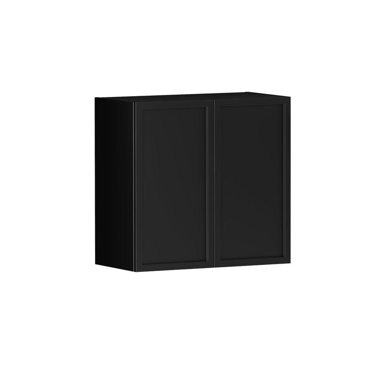 OTTI HAMPSHIRE MATTE BLACK 630MM WALL LAUNDRY CABINET