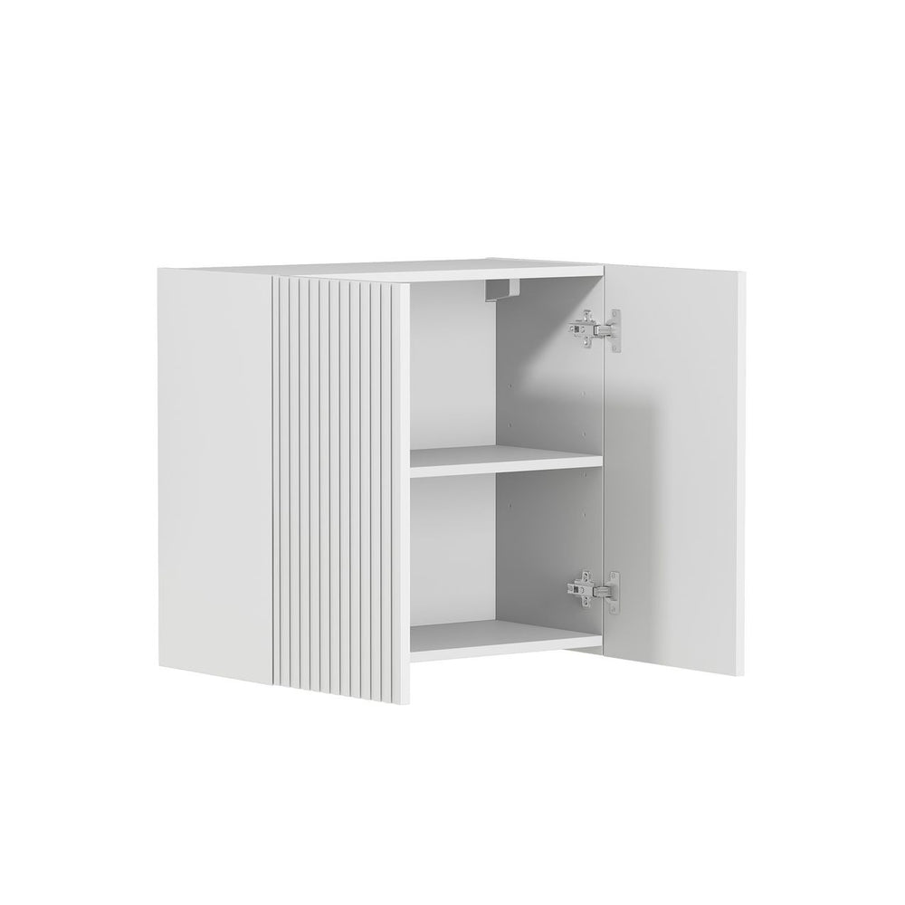 OTTI NOOSA MATTE WHITE FLUTED 630MM WALL LAUNDRY CABINET