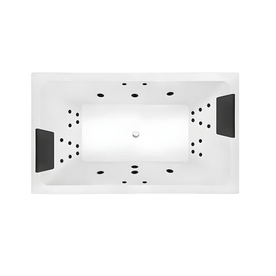 DECINA LAGO INSET DOLCE VITA SPA BATH GLOSS WHITE 1795MM WITH 26-JETS