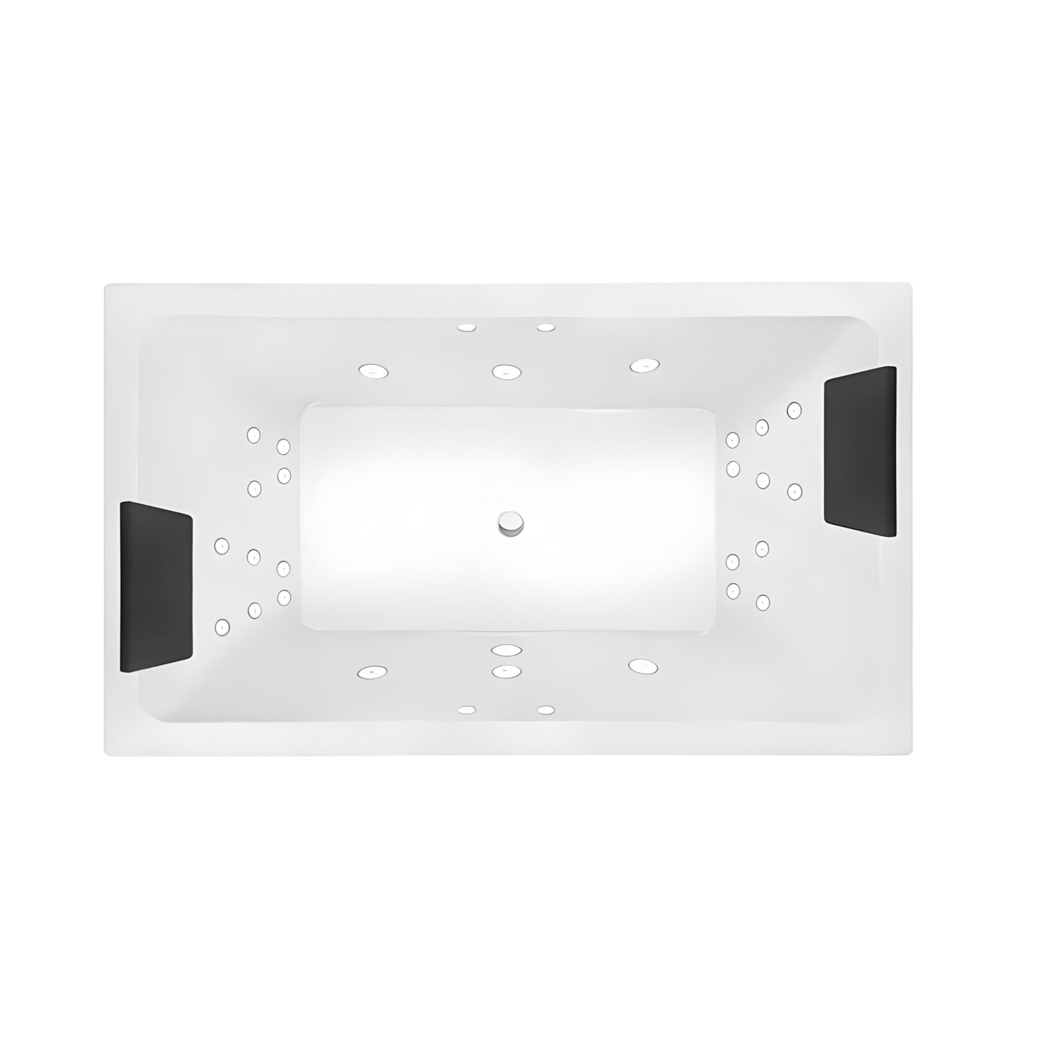 DECINA LAGO INSET DOLCE VITA SPA BATH GLOSS WHITE 1795MM WITH 26-JETS