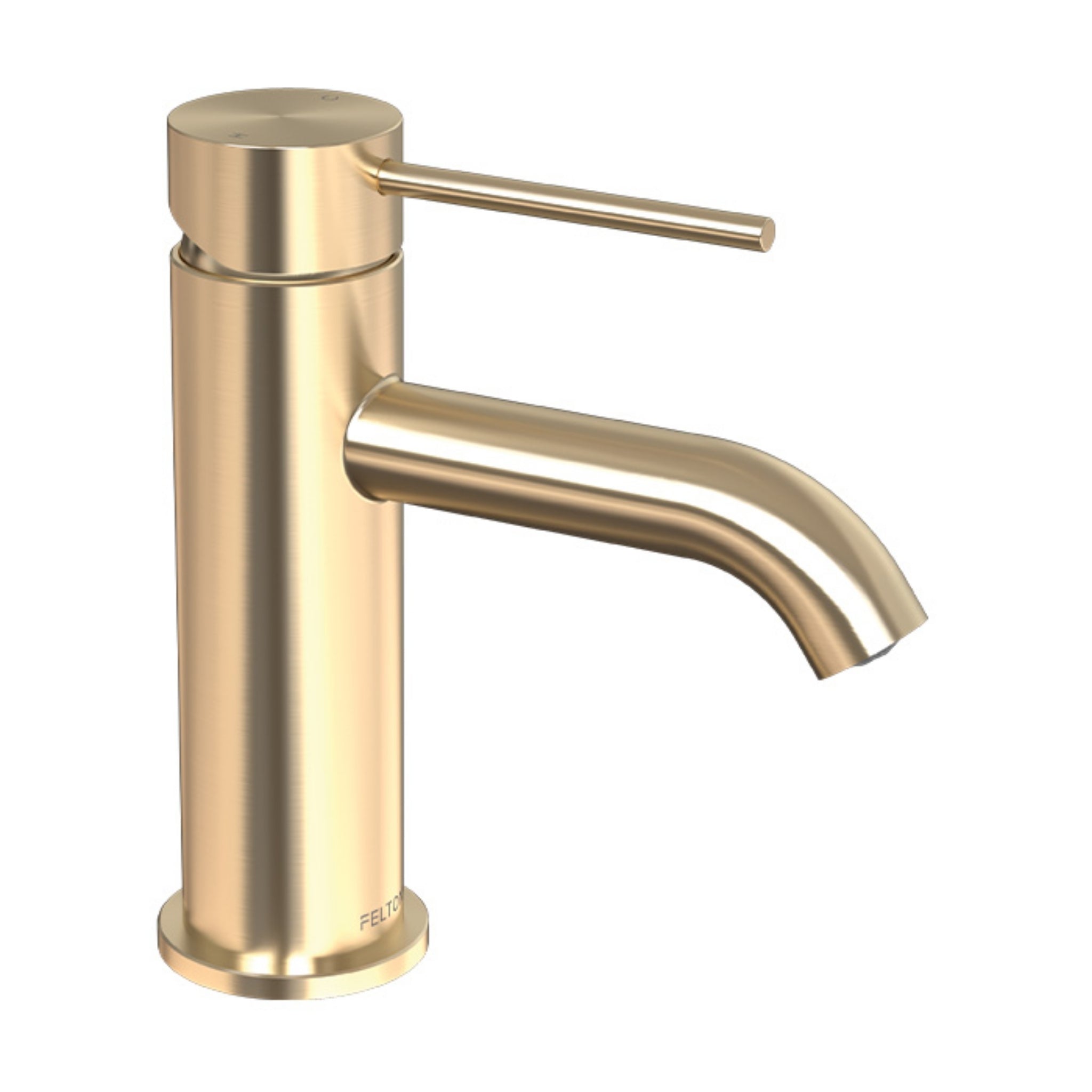 FELTON LINEA BASIN MIXER 165MM BRUSHED GOLD