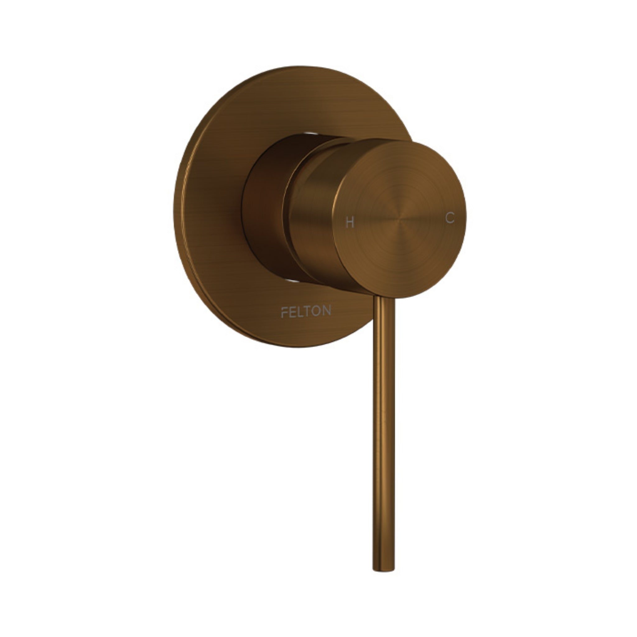 FELTON LINEA SHOWER MIXER BRUSHED BRONZE