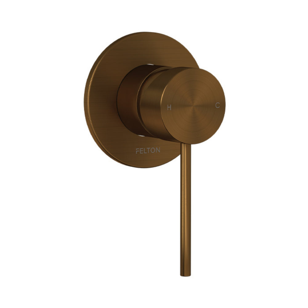 FELTON LINEA SHOWER MIXER BRUSHED BRONZE