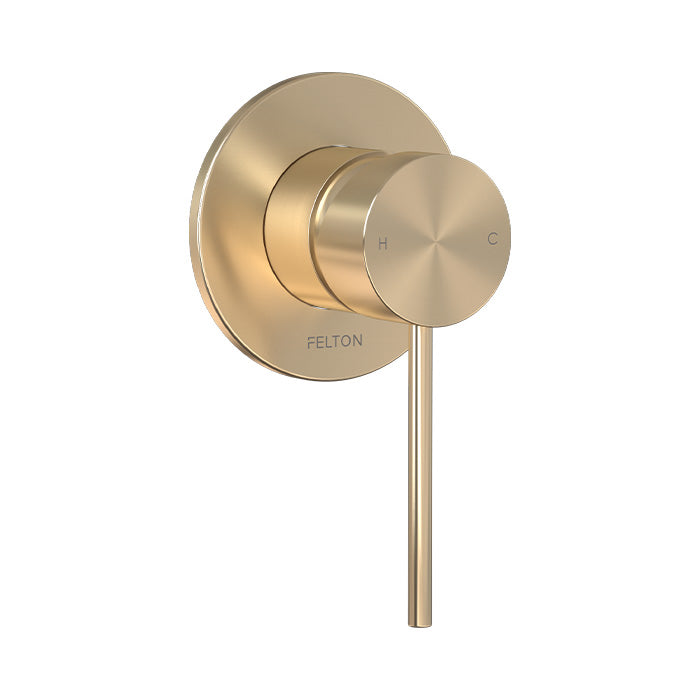 FELTON LINEA SHOWER MIXER BRUSHED GOLD