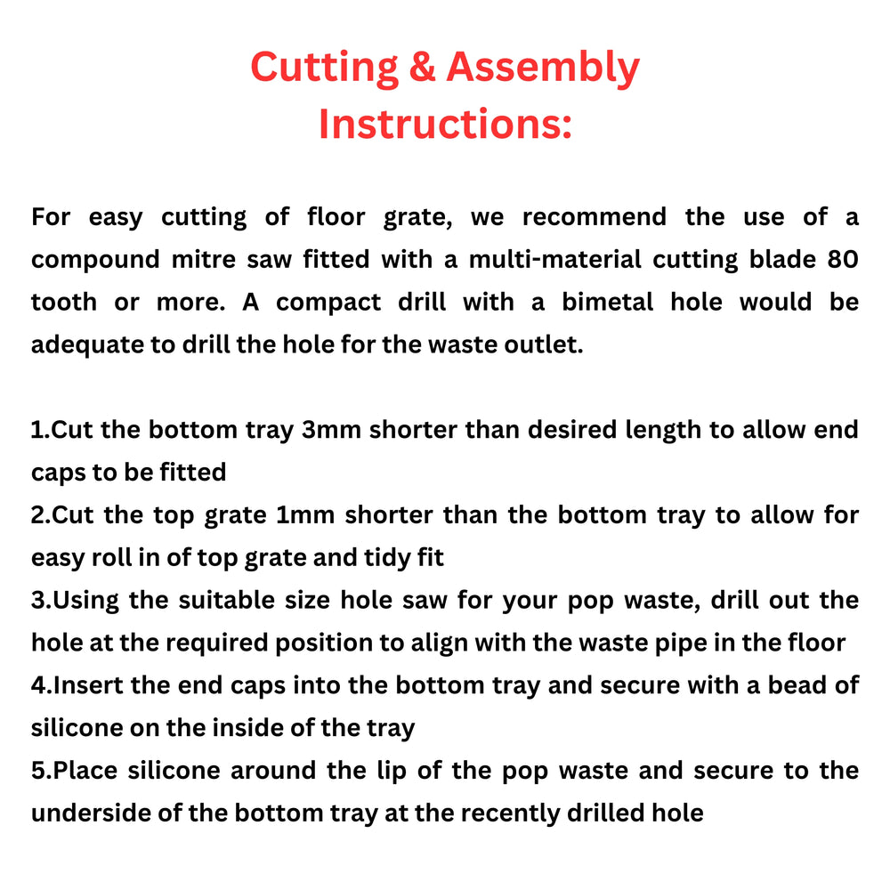 NORICO LAUXES FLOOR GRATE CHROME (AVAIALABLE IN 300X70X23MM AND 300X100X26MM)