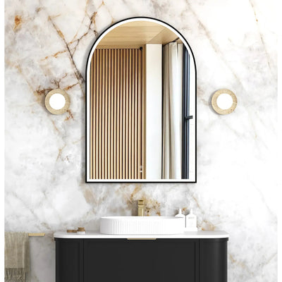 OTTI ARCHIE METAL FRAMED LED MIRROR BLACK 800X1200MM