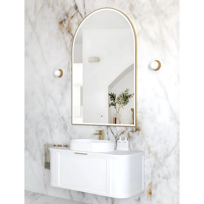 OTTI ARCHIE METAL FRAMED LED MIRROR GOLD 1000X1500MM