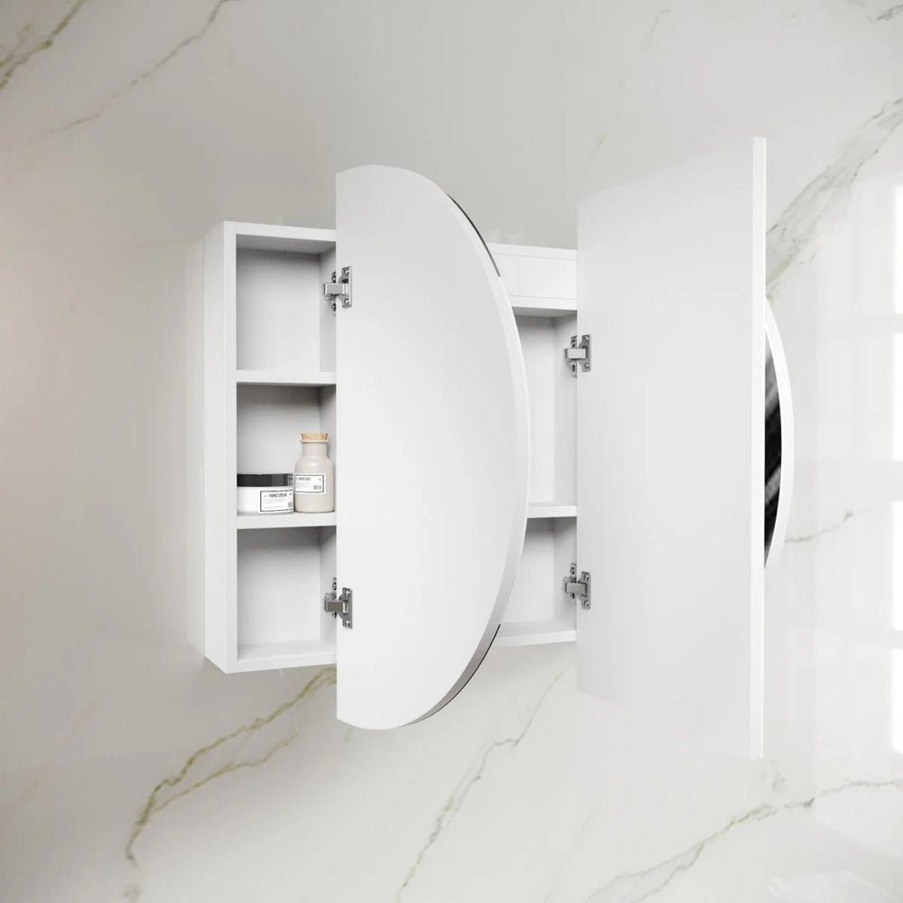 OTTI BONDI MATTE WHITE LED SHAVING CABINET WITH POWERPOINT 1200X750MM