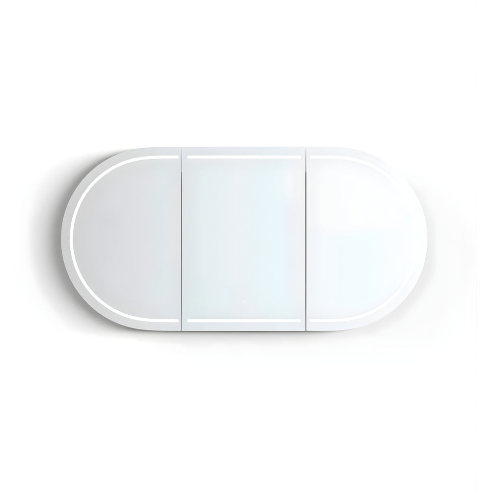 OTTI BONDI WOODLAND OAK LED SHAVING CABINET WITH POWERPOINT 1800X900MM