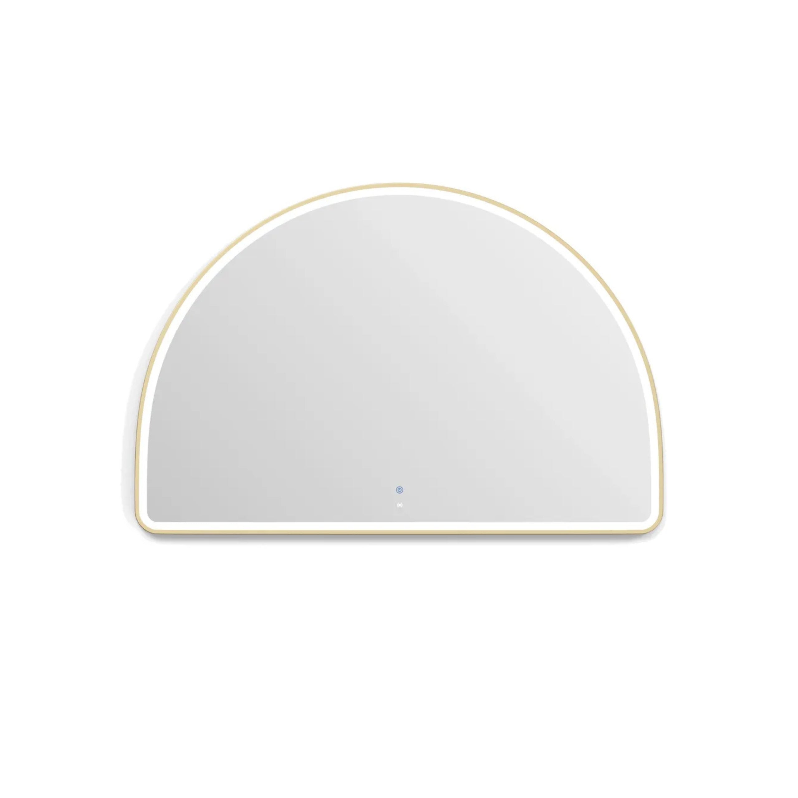 OTTI MOONLIGHT ARCHIE METAL FRAMED LED MIRROR GOLD 1500X1000MM