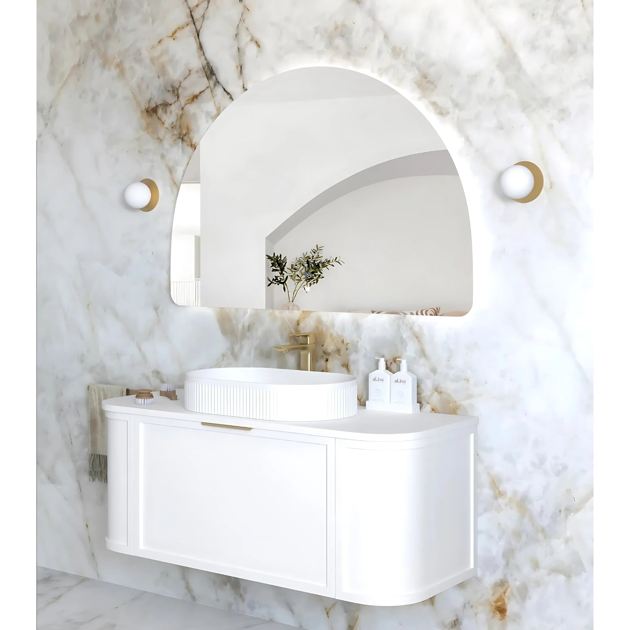 OTTI MOONLIGHT ARCHIE FRAMELESS LED MIRROR 1200X800MM