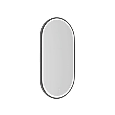 OTTI NOOSA METAL FRAMED LED MIRROR MATTE BLACK 450X900MM