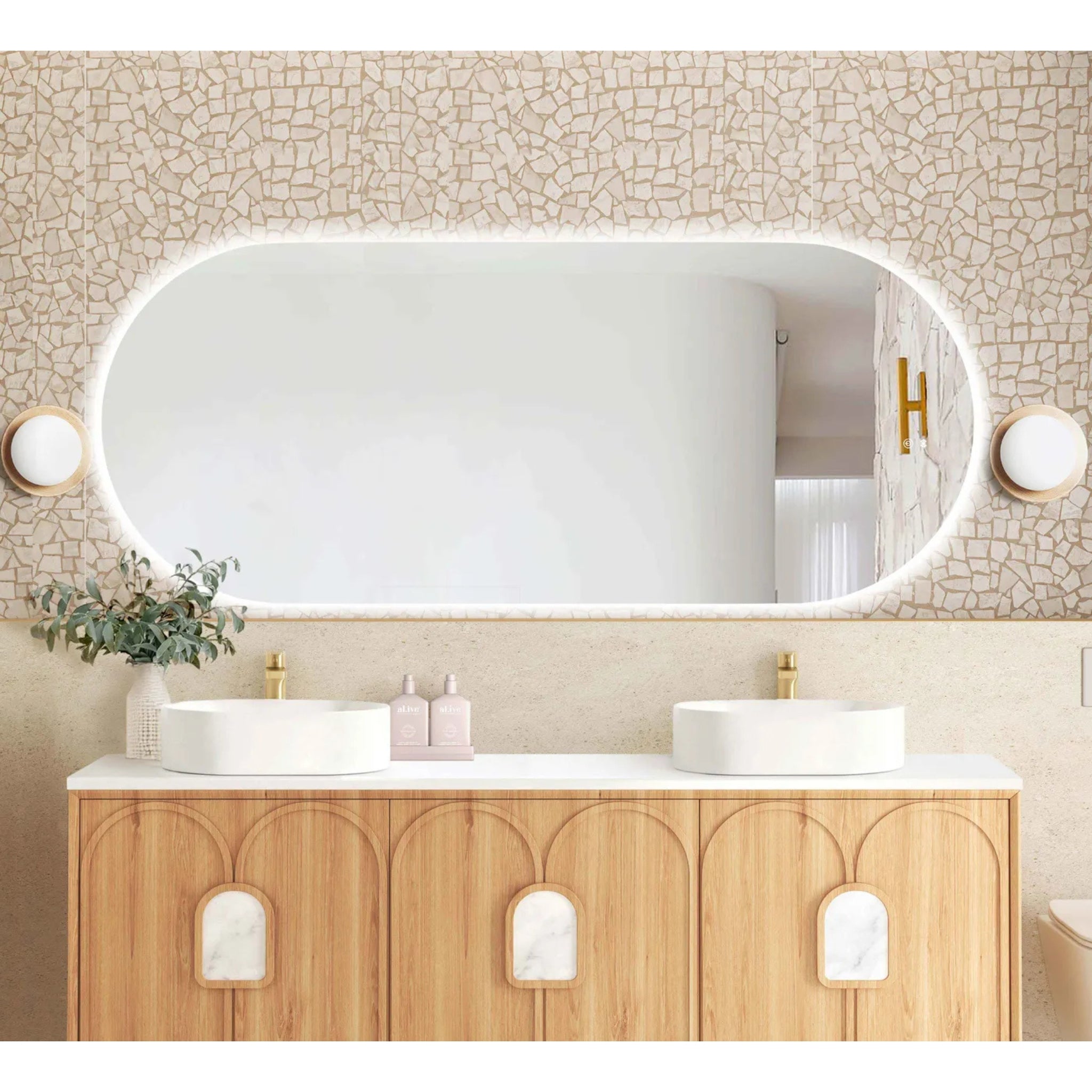 OTTI NOOSA FRAMELESS LED MIRROR 750X1800MM