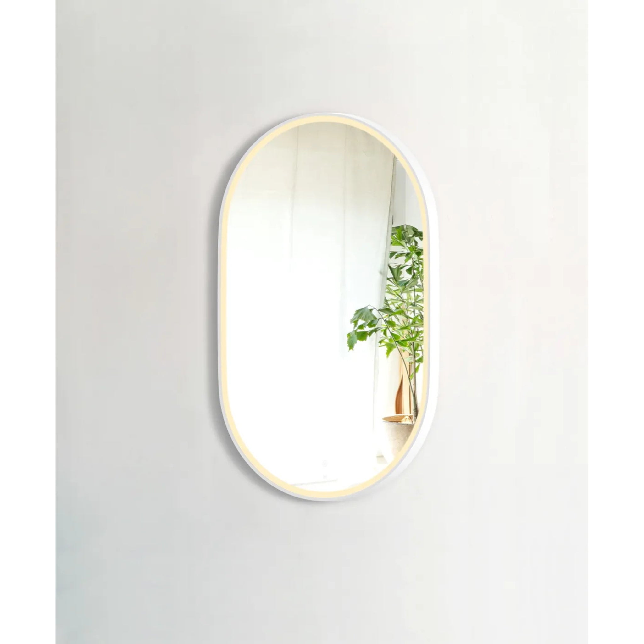 OTTI NOOSA METAL FRAMED LED MIRROR WHITE 600X900MM
