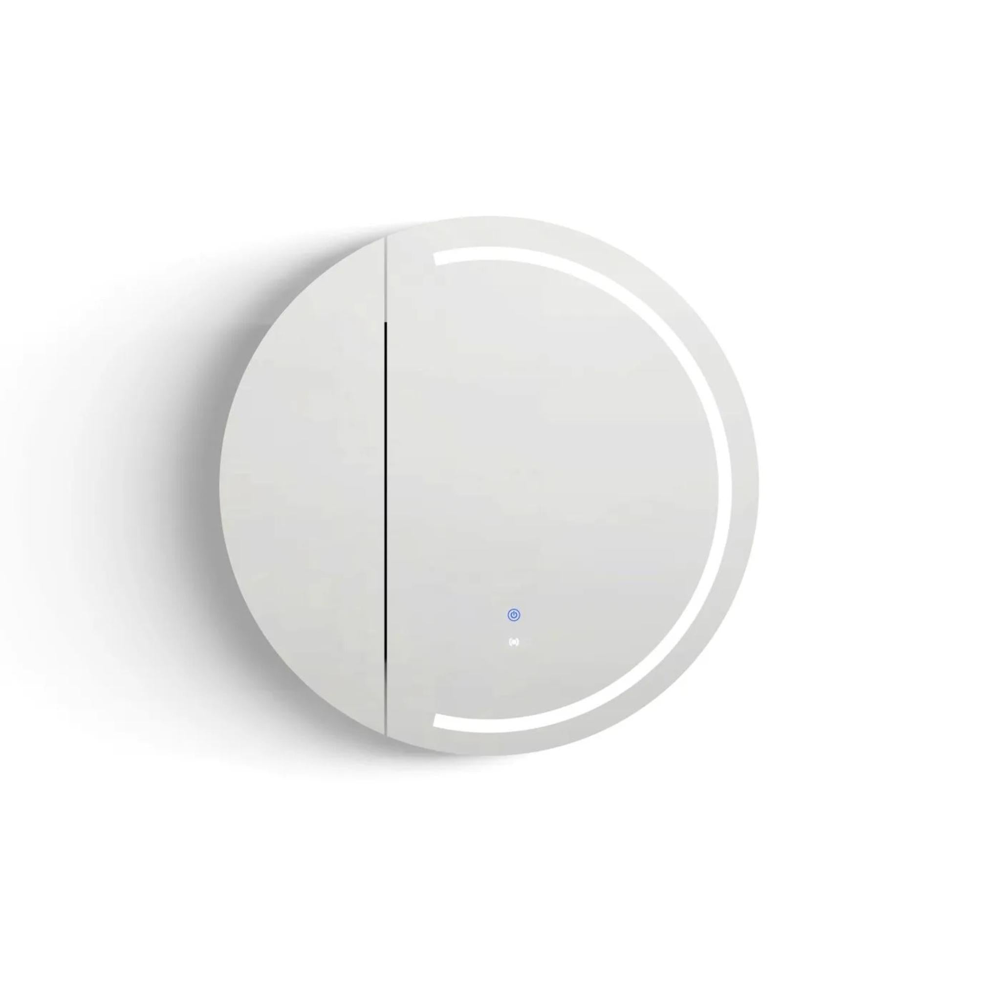 OTTI LONDON MATTE WHITE LED SHAVING CABINET WITH POWERPOINT 800X500MM