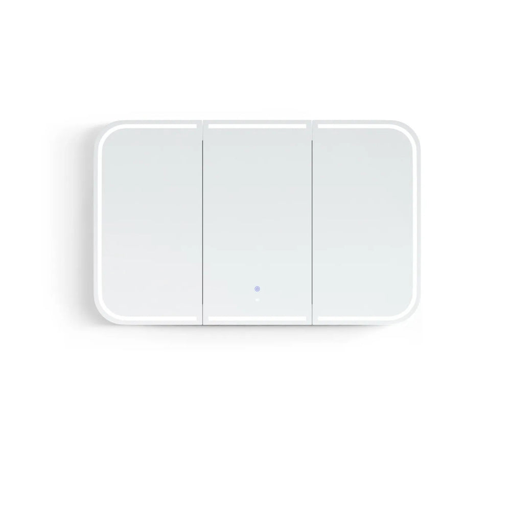OTTI NEWPORT WOODLAND OAK LED SHAVING CABINET WITH POWERPOINT 3 COLOUR LIGHTS 1200X750MM