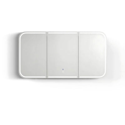 OTTI NEWPORT NATURAL OAK LED SHAVING CABINET WITH POWERPOINT 1500X750MM