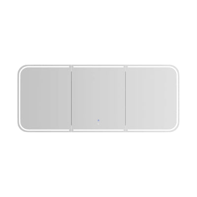 OTTI NEWPORT NATURAL OAK LED SHAVING CABINET WITH POWERPOINT 1800X750MM
