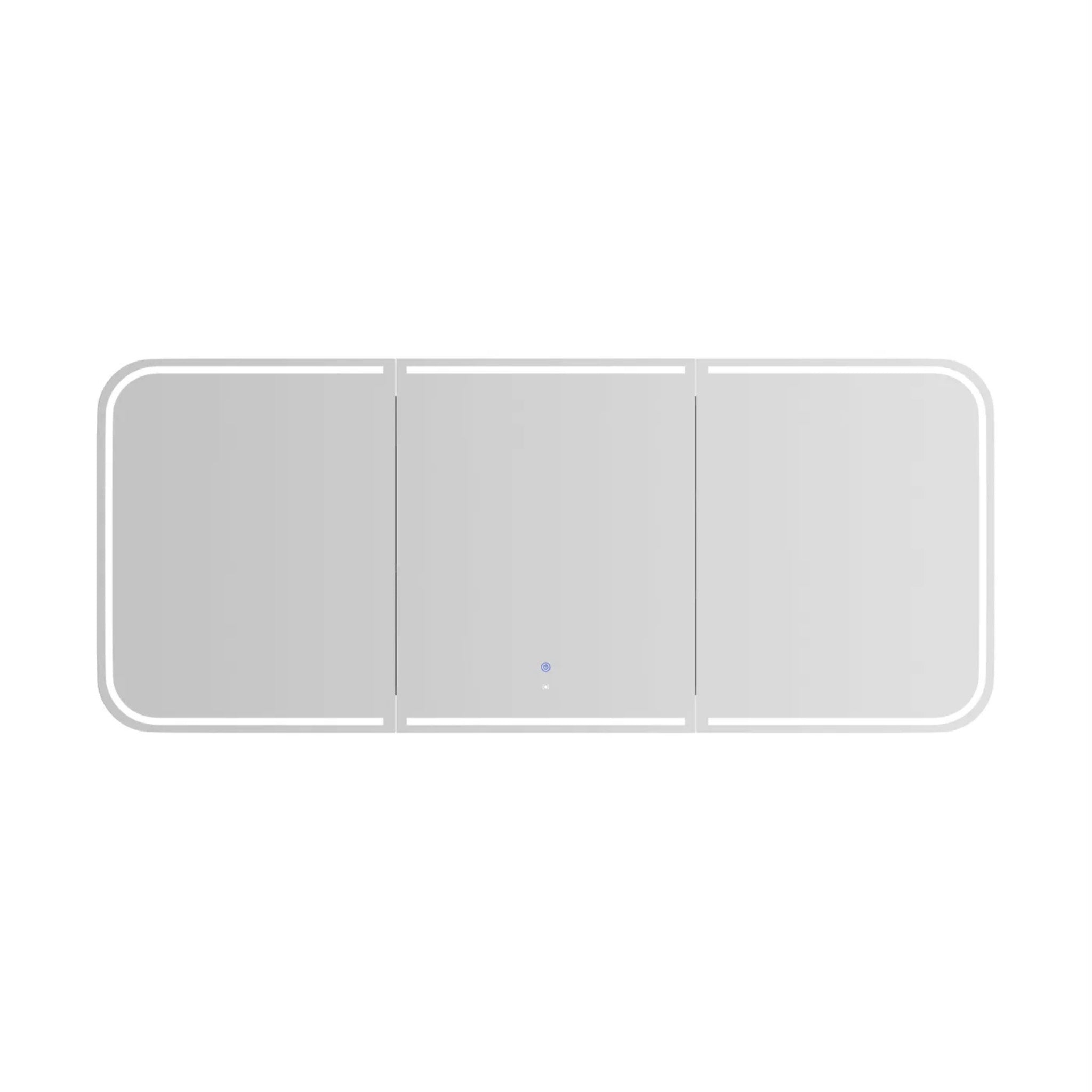 OTTI NEWPORT WOODLAND OAK LED SHAVING CABINET WITH POWERPOINT 3 COLOUR LIGHTS 1800X750MM