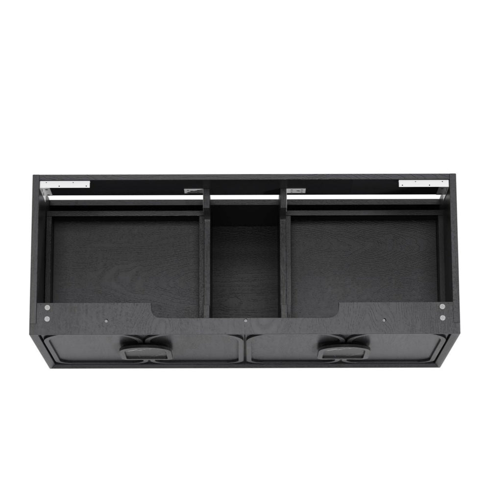 OTTI LAGUNA MARK II BLACK OAK 1200MM SINGLE BOWL WALL HUNG VANITY