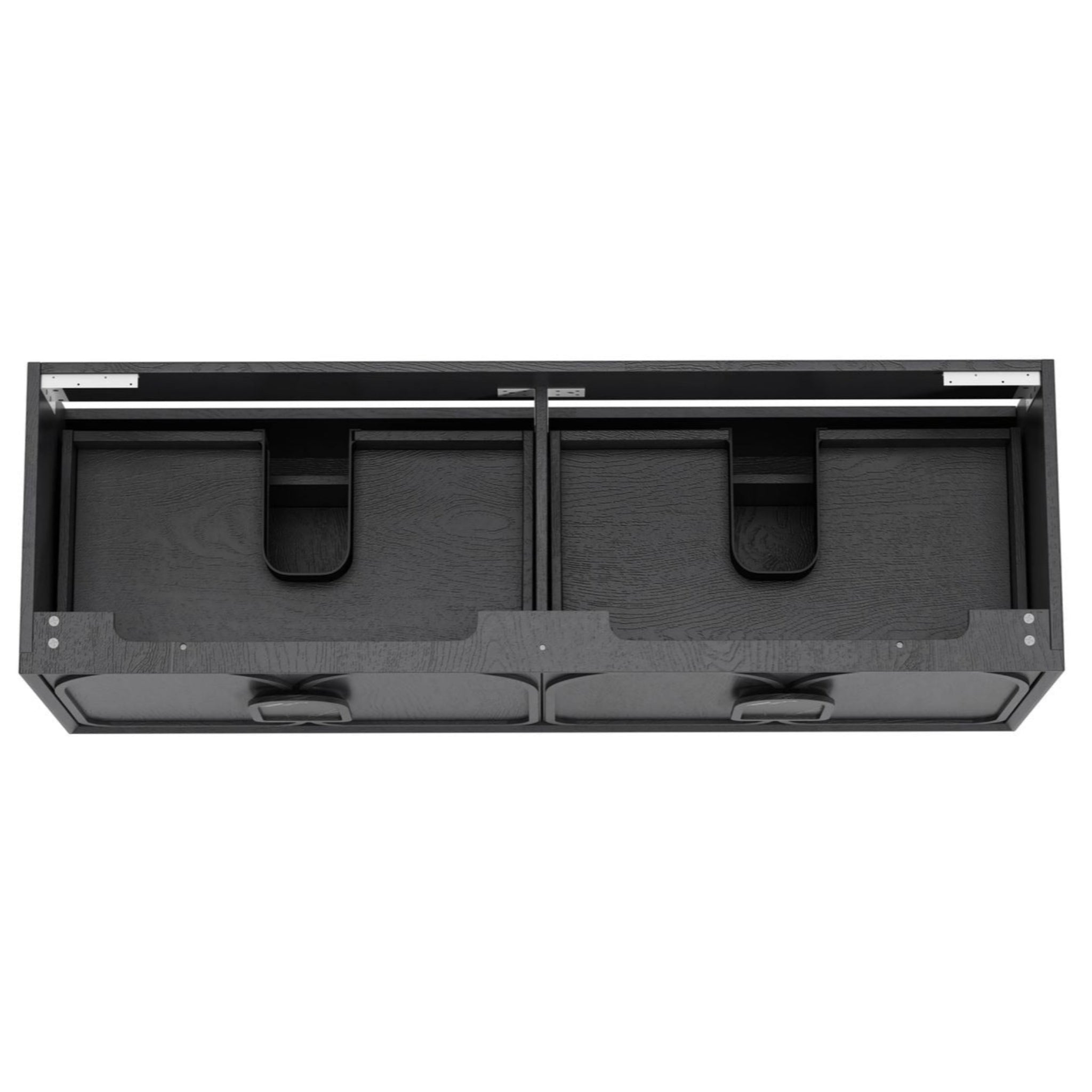 OTTI LAGUNA MARK II BLACK OAK 1500MM DOUBLE BOWL WALL HUNG VANITY