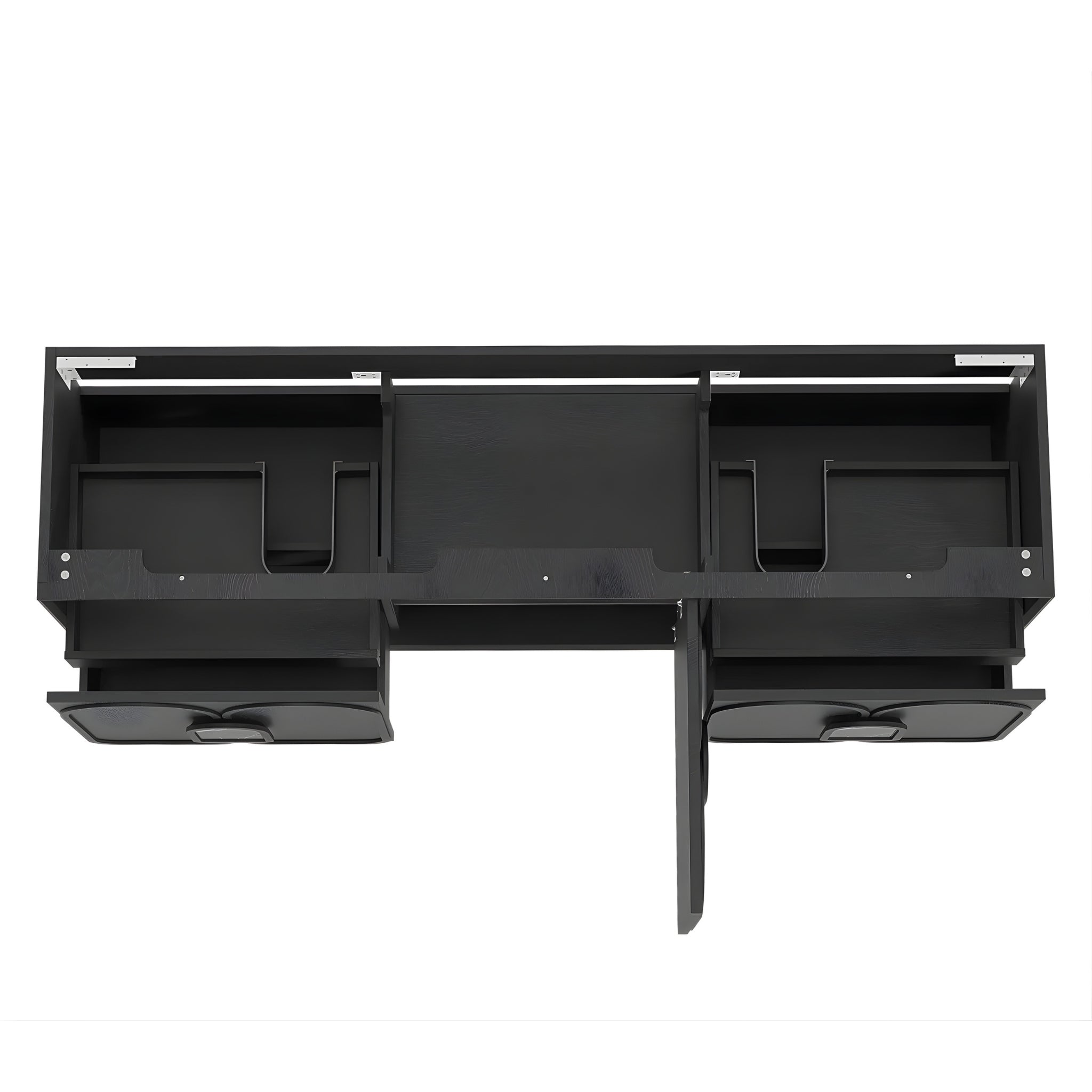 OTTI LAGUNA MARK II BLACK OAK 1800MM DOUBLE BOWL WALL HUNG VANITY